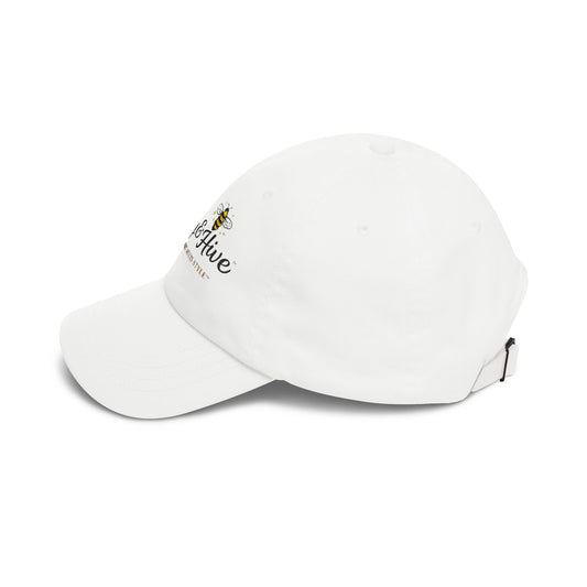 Dad Cap — Honey & Hive Embroidered Bee Logo Hat - Creations by Chris and Carlos