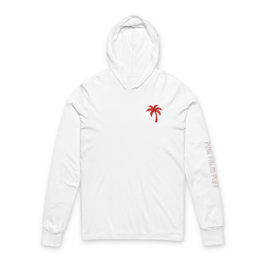 Long Sleeve Hooded Tee — 'To Live For The Hope Of It' Butterfly Graphic - Creations by Chris and Carlos
