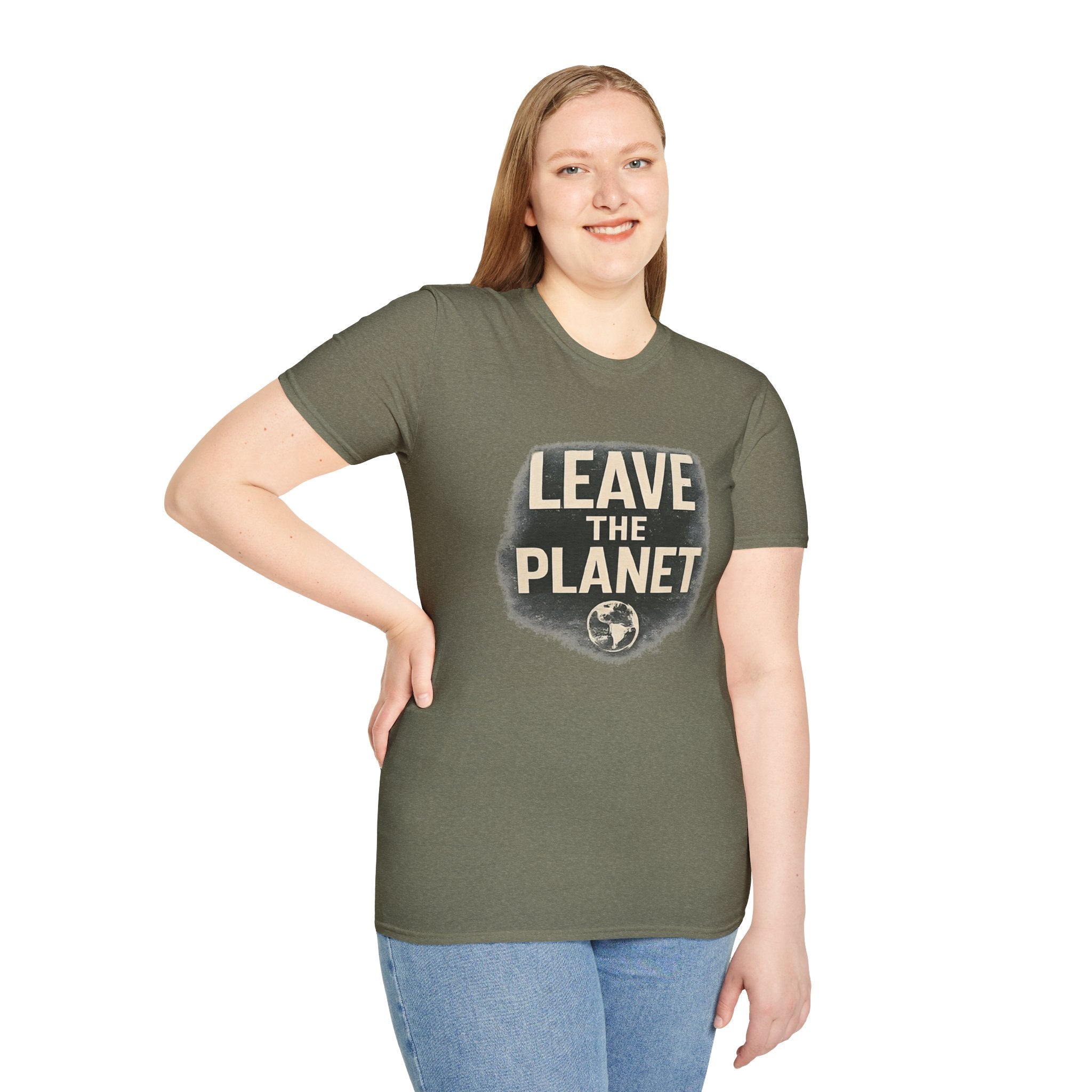 Leave the Planet T‑Shirt – Retro Space Graphic Tee - Creations by Chris and Carlos