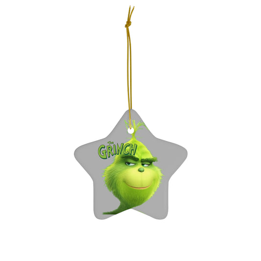 The Grinch- Ceramic Ornament, 4 Shapes - Creations by Chris and Carlos