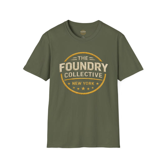 The Foundry Collective New York T-Shirt — Vintage Badge Logo Tee - Creations by Chris and Carlos