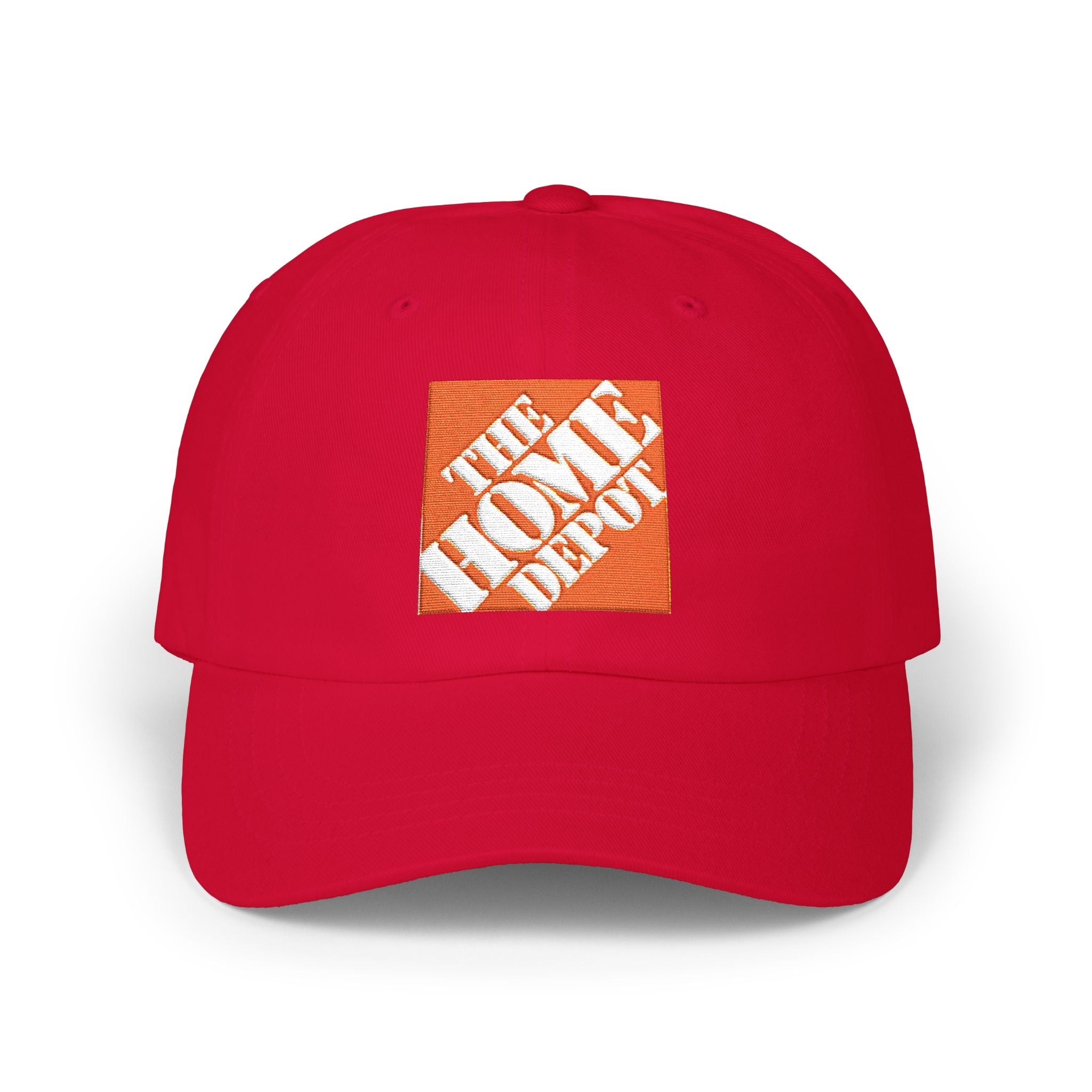 Dad Cap — Embroidered Orange Home Depot Logo Baseball Hat - Creations by Chris and Carlos