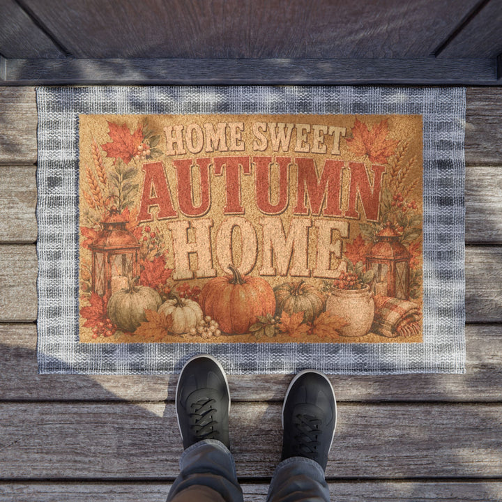 Home Sweet Autumn Home — Autumn Home | 24 × 16 Coir Doormat | Old Soul Harvest Hallow™
