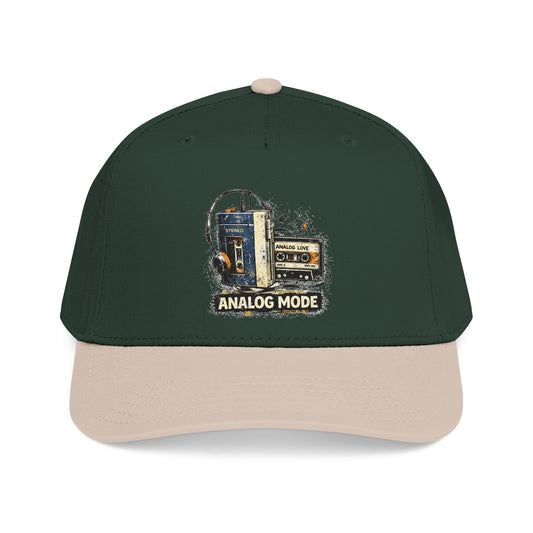 Analog Mode Baseball Cap — Vintage Camera & Tape Retro Hat - Creations by Chris and Carlos