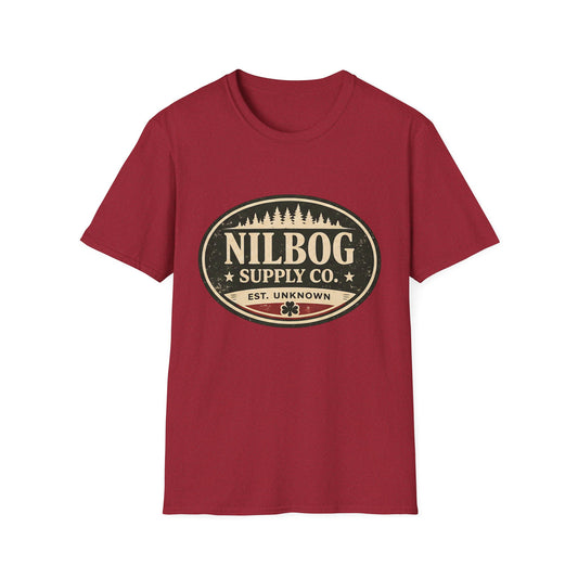 Nilbog Supply Co. T-Shirt — Vintage Horror Cabin Graphic Tee - Creations by Chris and Carlos