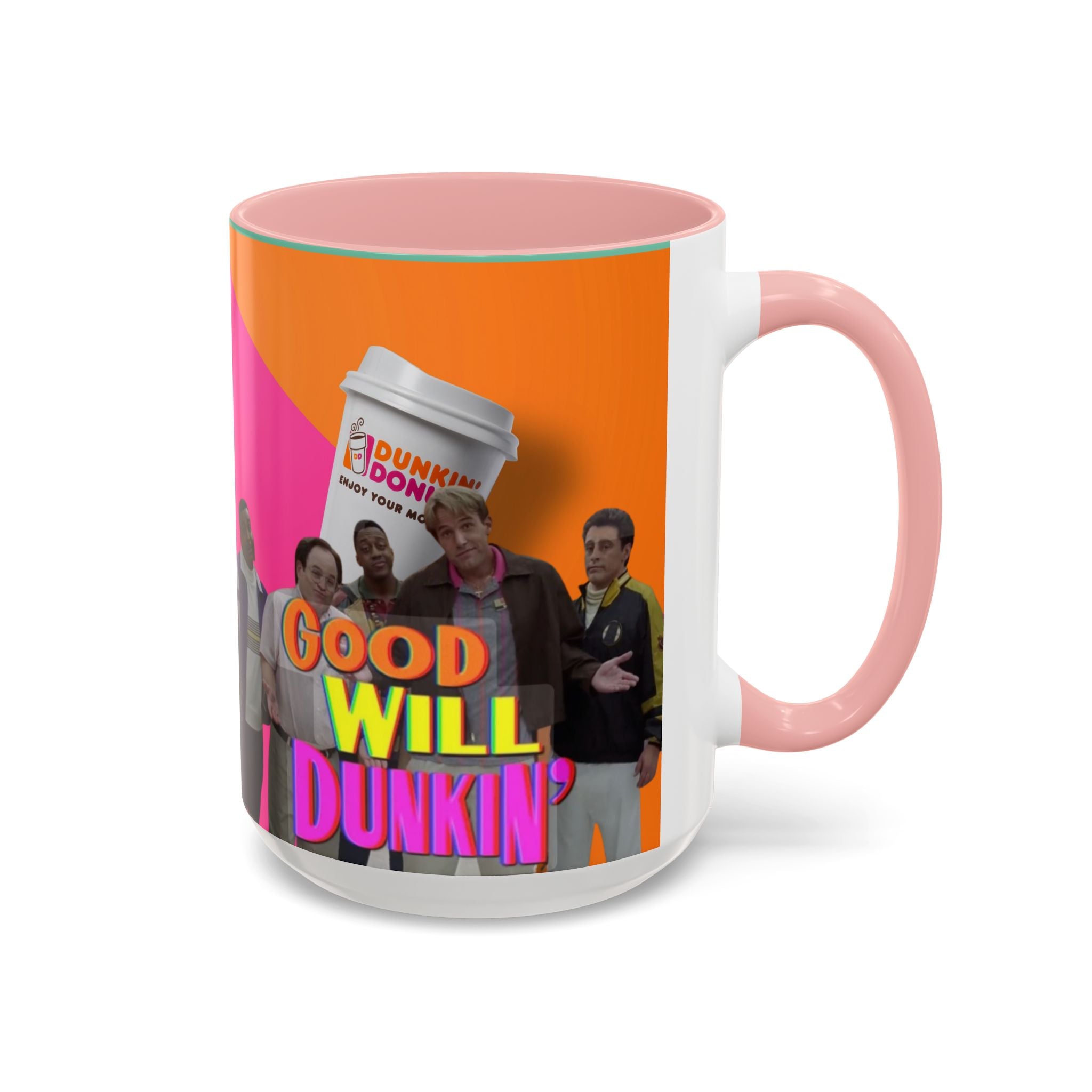 Good Will Dunkin’ Accent Coffee Mug — Funny Pop Culture Quote Coffee Cup (11/15oz) - Creations by Chris and Carlos