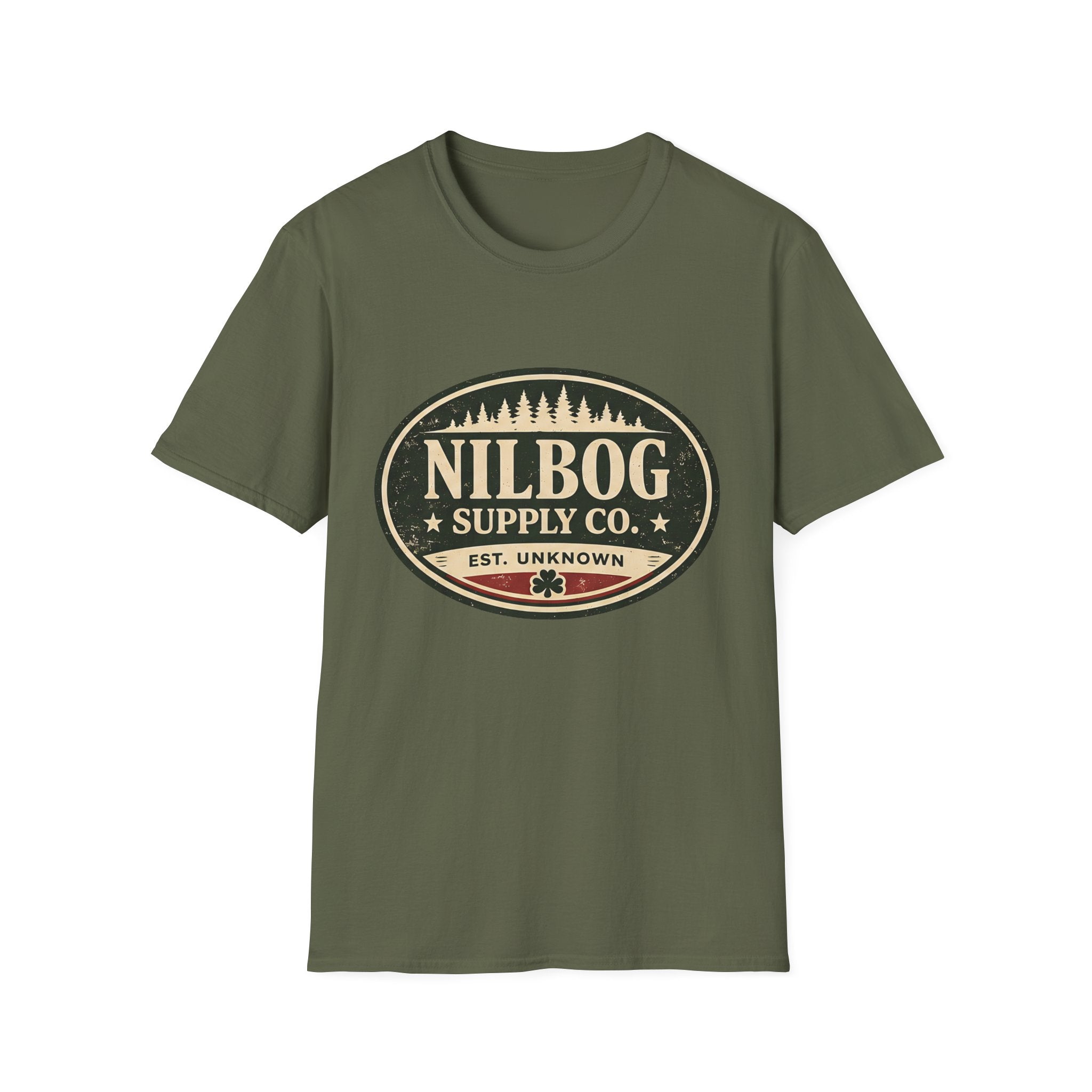 Nilbog Supply Co. T-Shirt — Vintage Horror Cabin Graphic Tee - Creations by Chris and Carlos