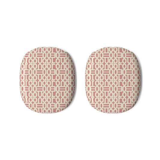 Prism Point Athletic Collection AirPods Max Shell Case — Blush Geo Pattern Ear Pad Covers - Creations by Chris and Carlos