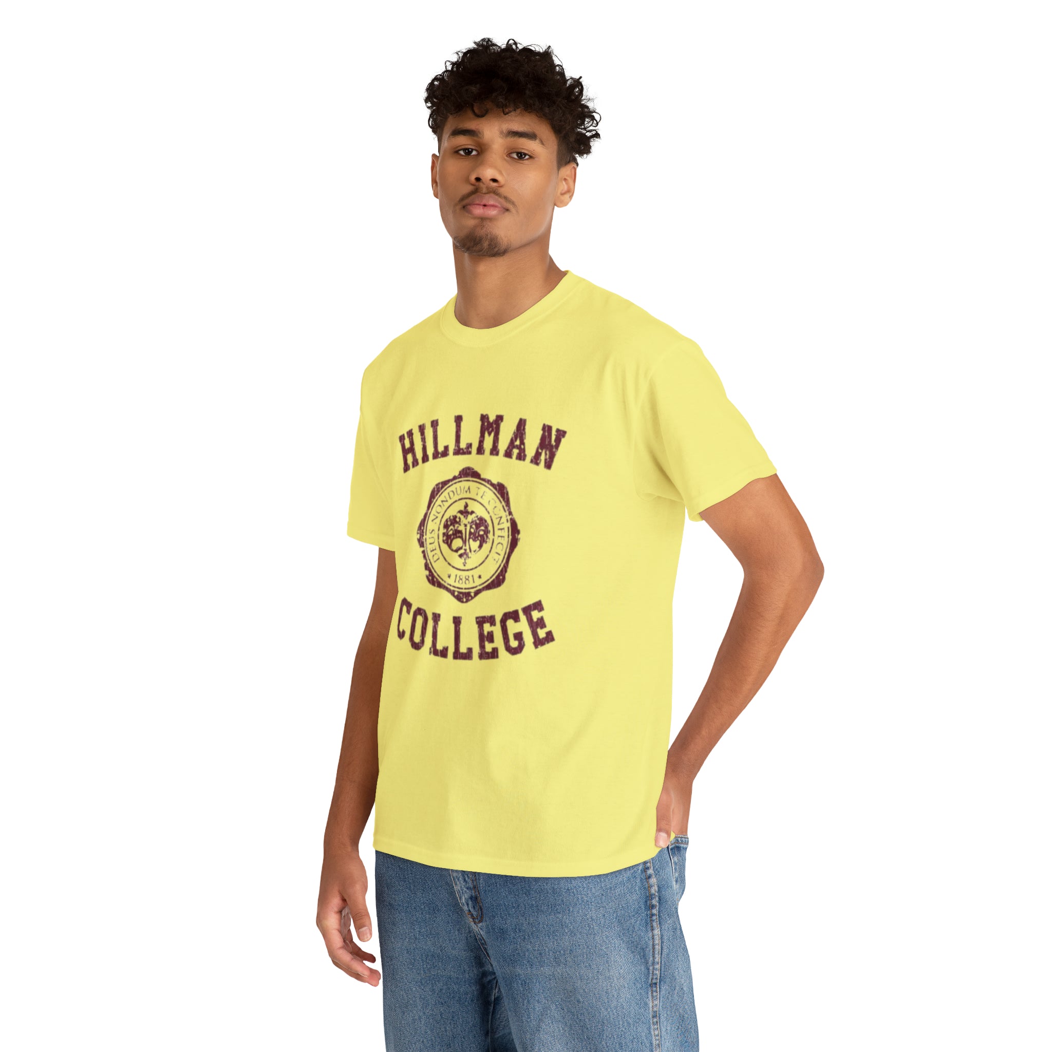 Hillman College- Unisex Heavy Cotton T-Shirt - Creations by Chris and Carlos