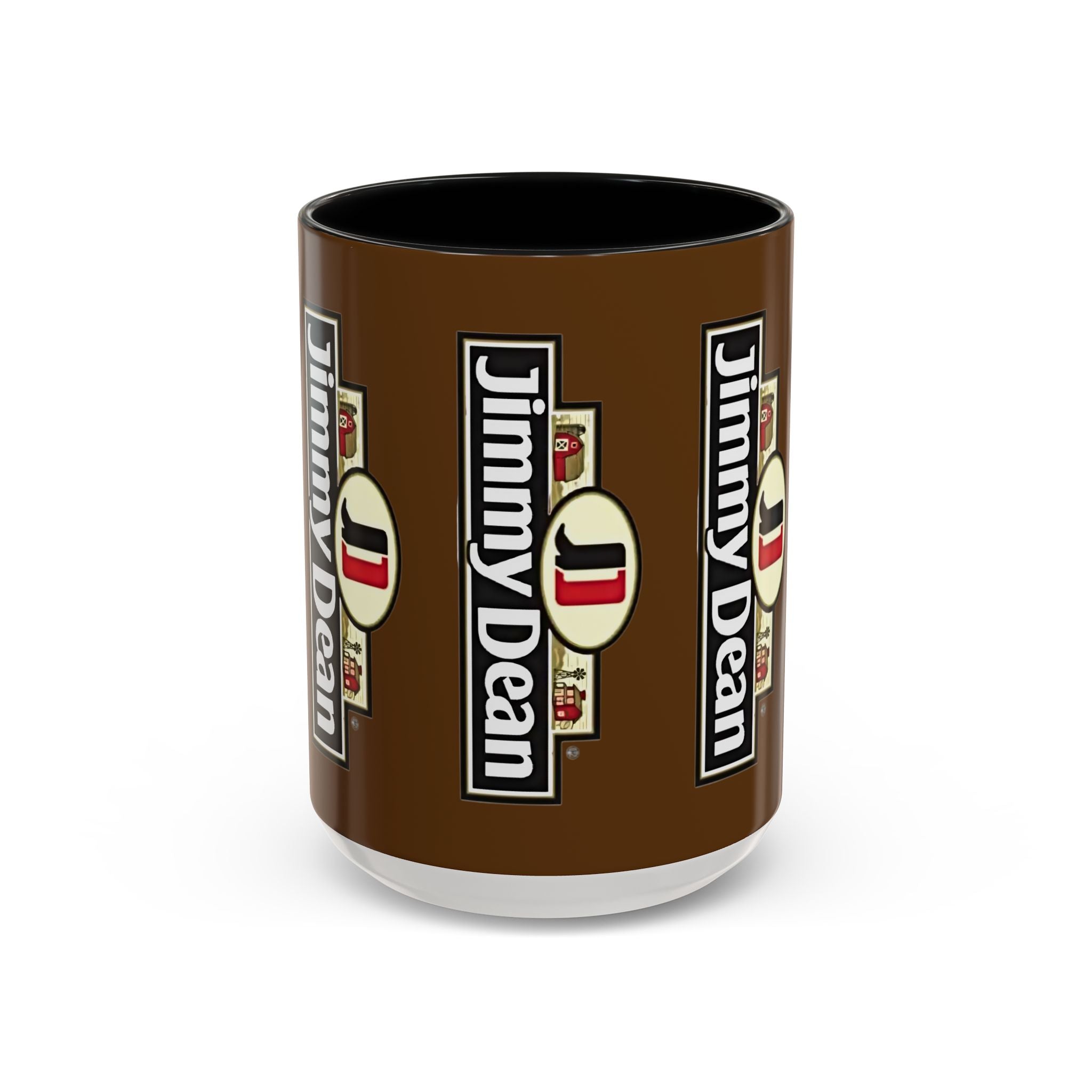 Jimmy Dean Logo Coffee Mug — Retro Breakfast Brand Accent Mug (11/15oz) - Creations by Chris and Carlos