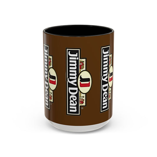 Jimmy Dean Logo Coffee Mug — Retro Breakfast Brand Accent Mug (11/15oz) - Creations by Chris and Carlos
