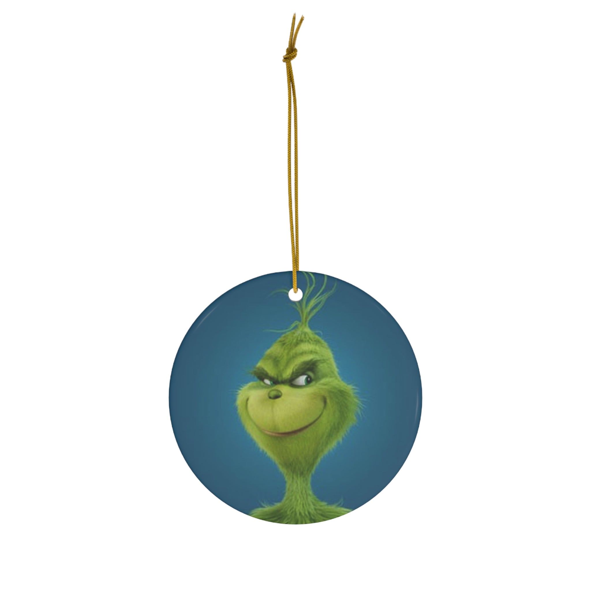 The Grinch Ceramic Ornament, 4 Shapes - Creations by Chris and Carlos