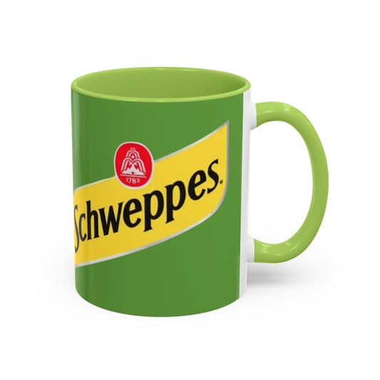 Schweppes Logo Accent Coffee Mug (11/15oz) - Creations by Chris and Carlos