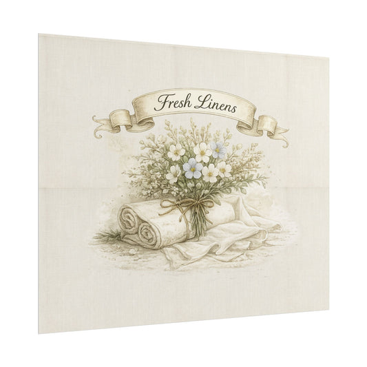 Fresh Linens Floral Poster - Creations by Chris and Carlos