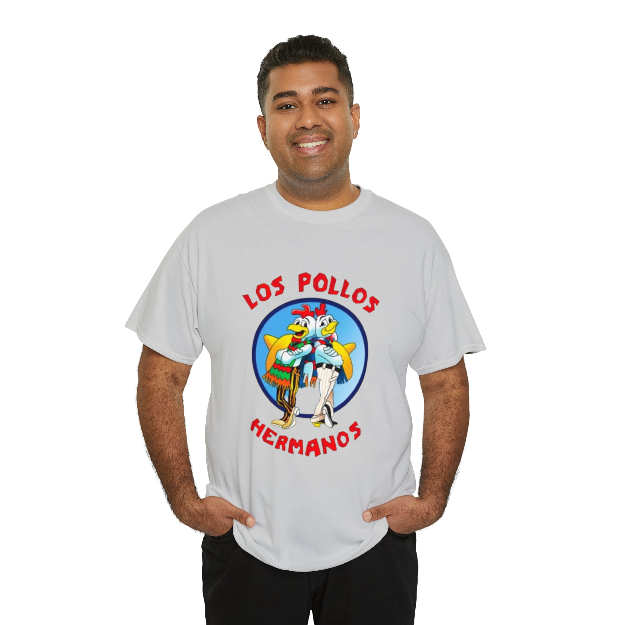 Pollos- Unisex Heavy Cotton T-Shirt - Creations by Chris and Carlos