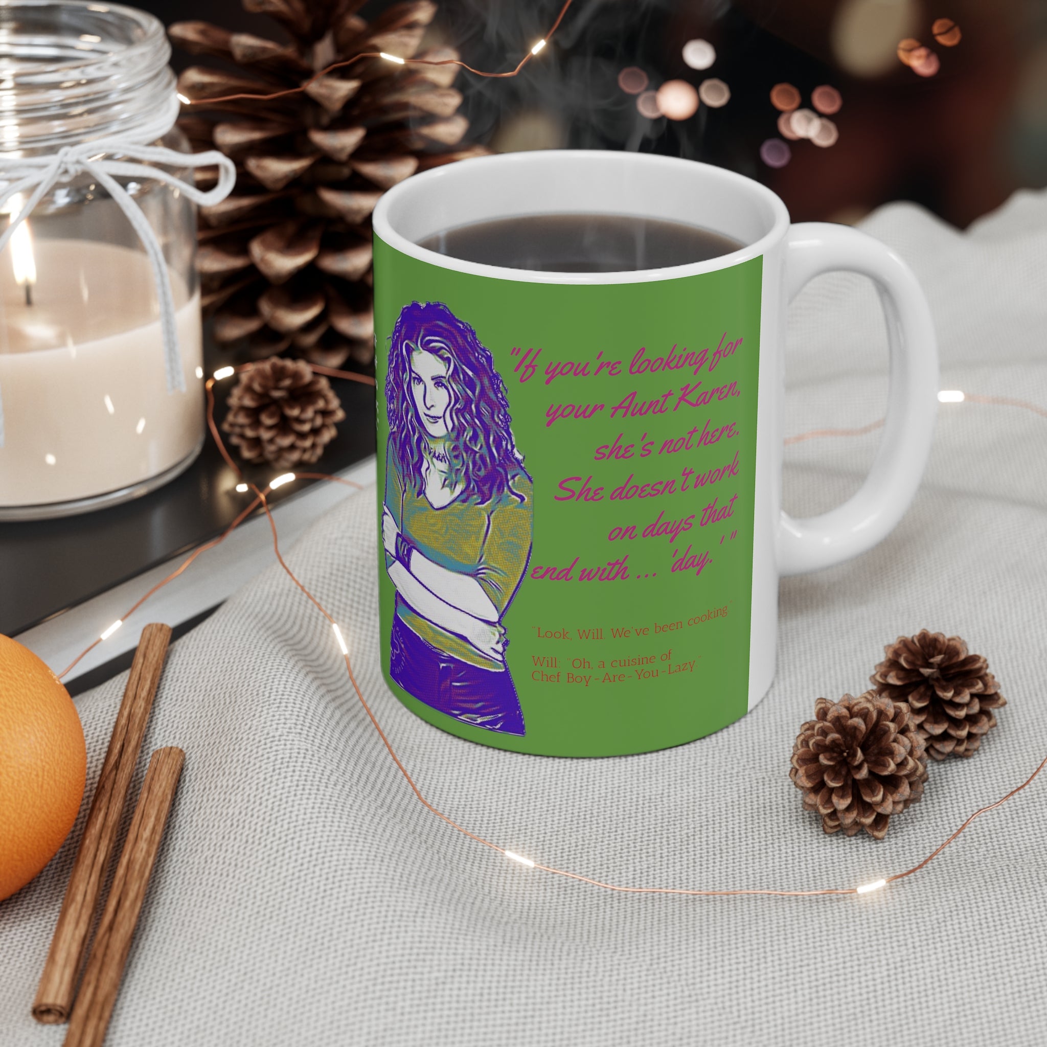 Will and Grace Grace Adler Quotes-  White Ceramic Mug - Creations by Chris and Carlos