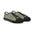Men's Low Top Sneakers — Olive Green Brushstroke Pattern Casual Canvas Sneakers