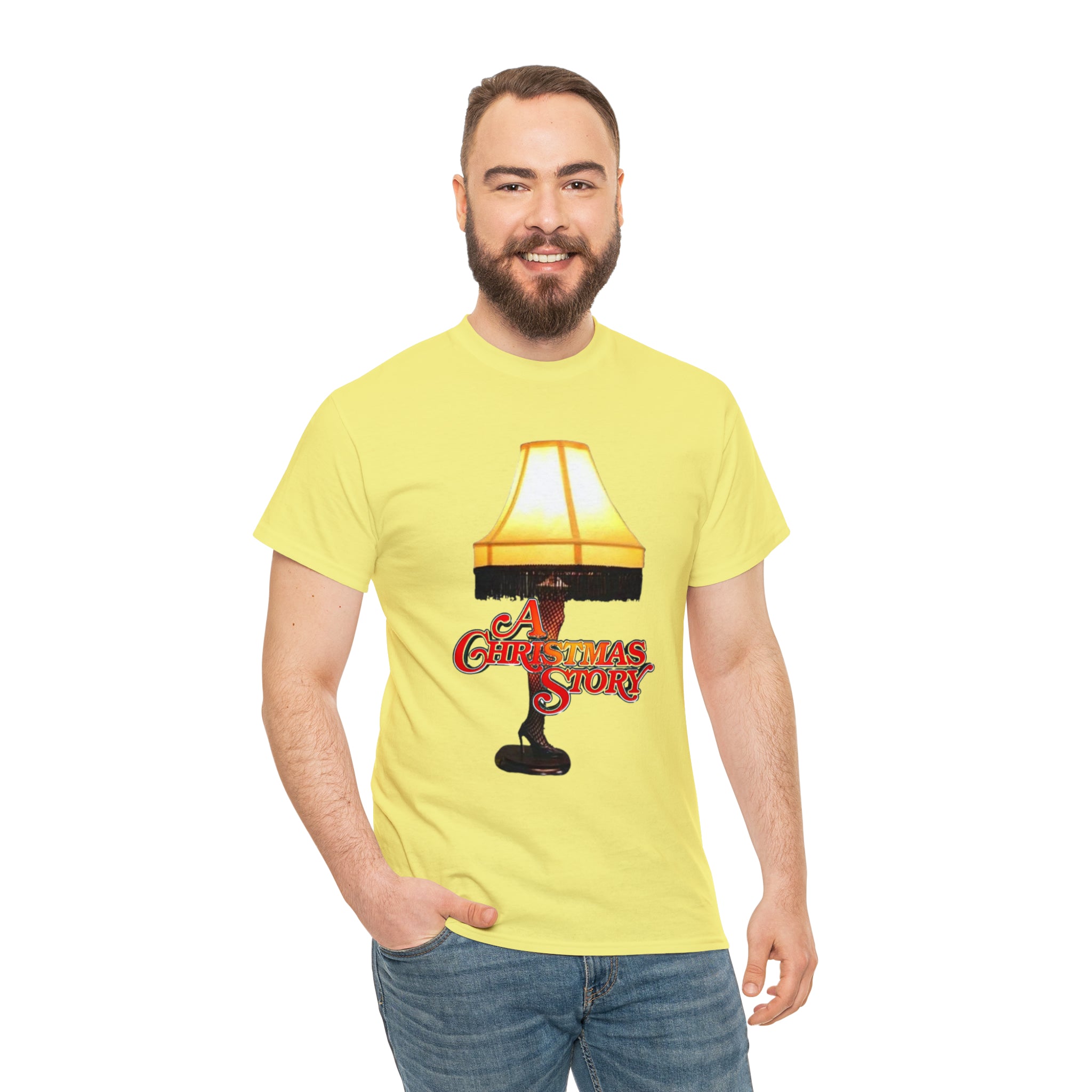A Christmas Story- Leg Lamp Unisex Heavy Cotton T-Shirt - Creations by Chris and Carlos