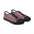 Striped Burgundy Low Top Sneakers — Women's Casual Canvas Shoes