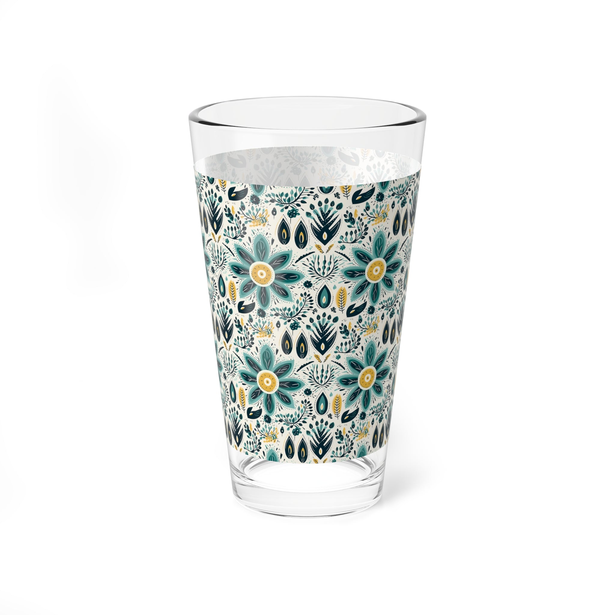 Sol y Alegría (Sun and Joy) Collection- Cactus Succulent Pattern Microfiber Blanket Soft Velveteen Throw for Home & Garden Lovers16oz Floral Mixing Glass — Teal & Mustard Vintage Flower Pattern - Creations by Chris and Carlos