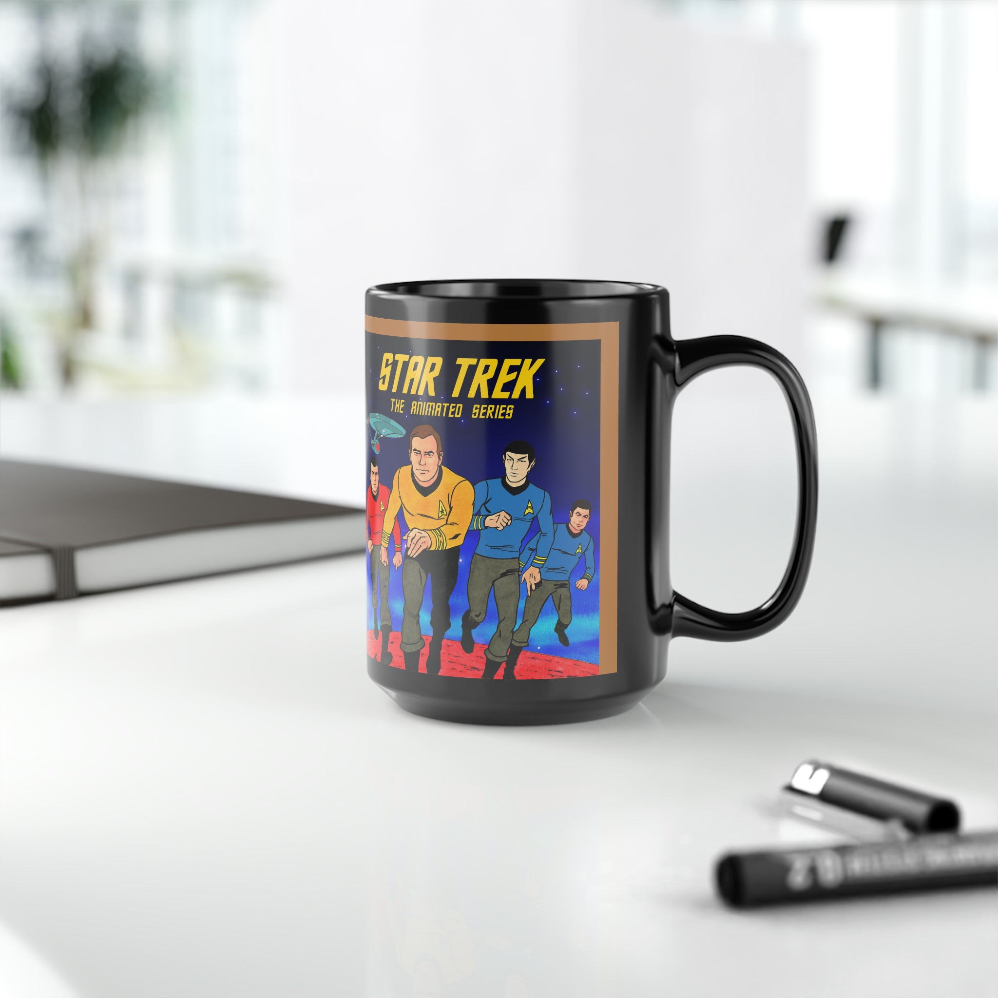 Star Trek Collection- Black Mug, 15oz - Creations by Chris and Carlos