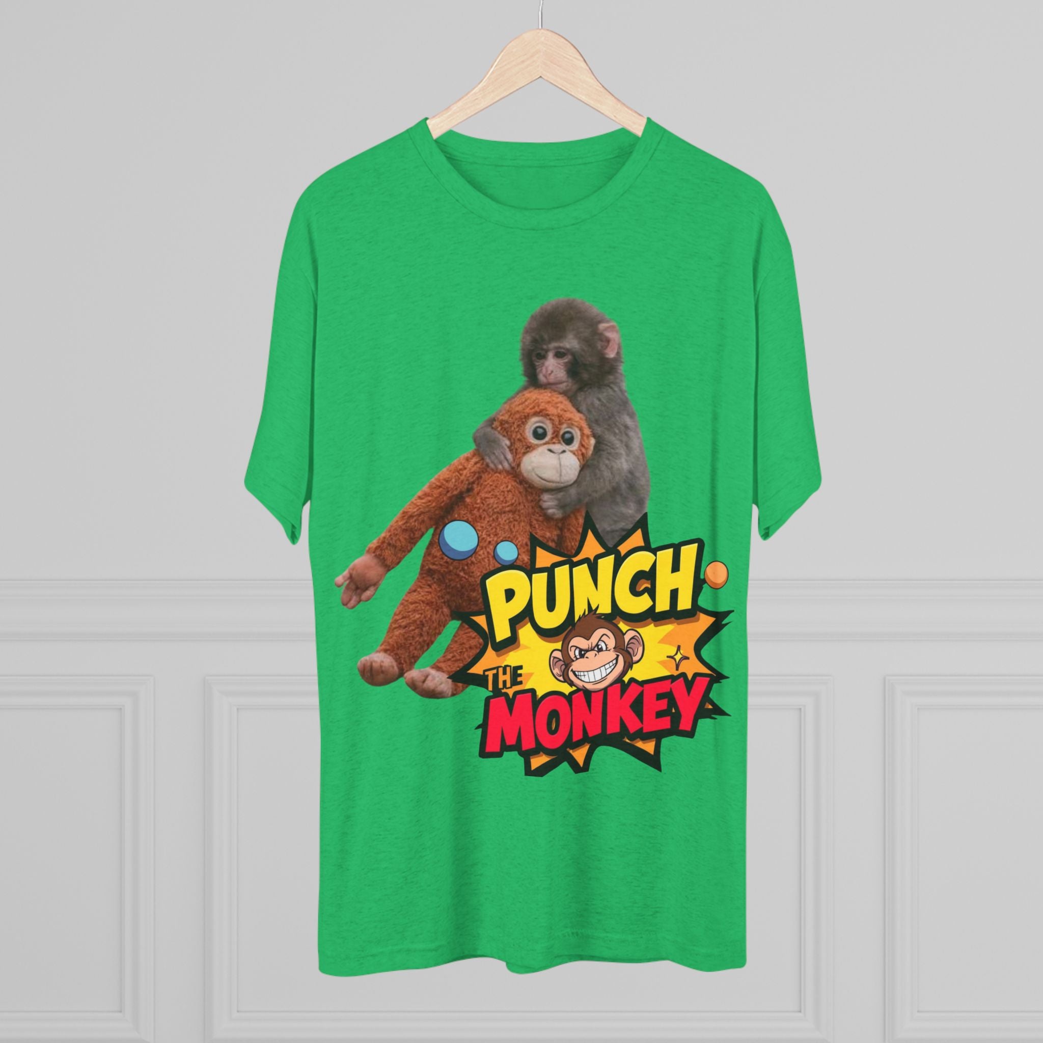 Punch the Monkey T-Shirt — Retro Comic Cartoon Monkey Graphic Tee - Creations by Chris and Carlos