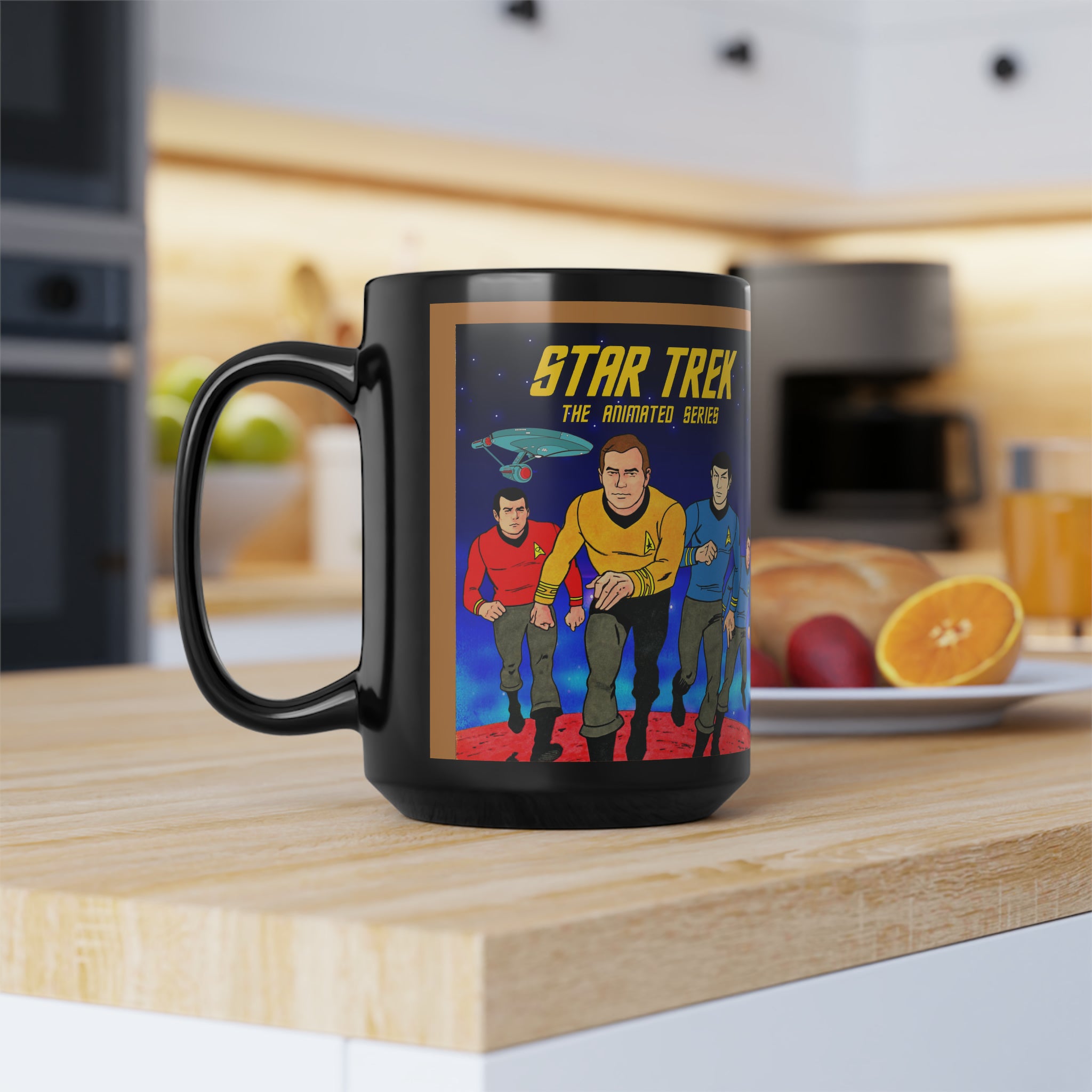 Star Trek Collection- Black Mug, 15oz - Creations by Chris and Carlos