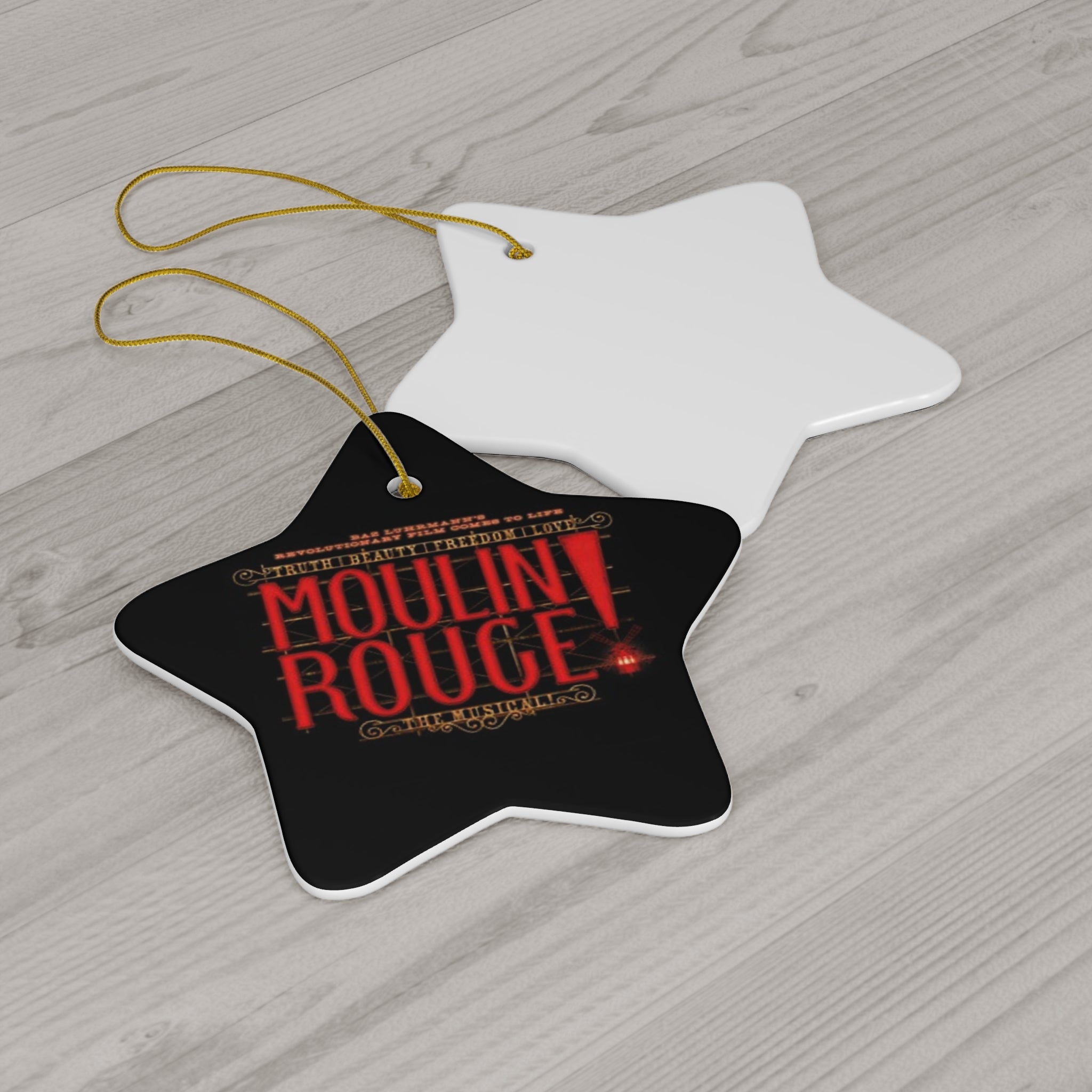 Moulin Rouge- Ceramic Ornament, 4 Shapes - Creations by Chris and Carlos