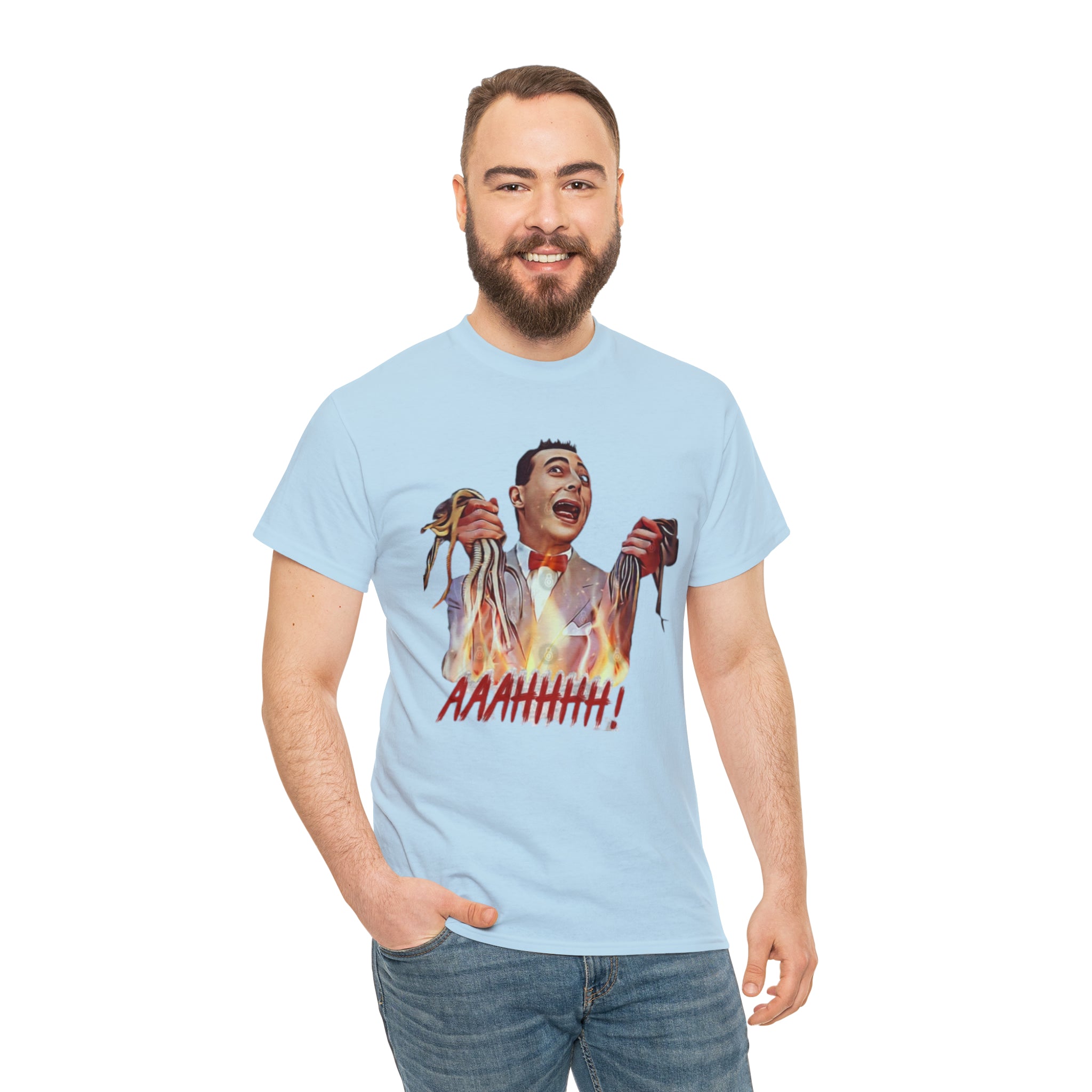 Pee Wee Herman-  Unisex Heavy Cotton T-Shirt - Creations by Chris and Carlos