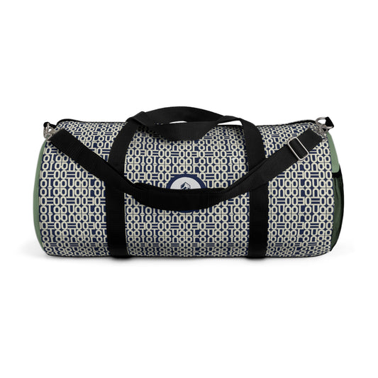 Prism Point Athletic Collection Navy Geometric Duffel Bag — Patterned Travel & Gym Weekender - Creations by Chris and Carlos