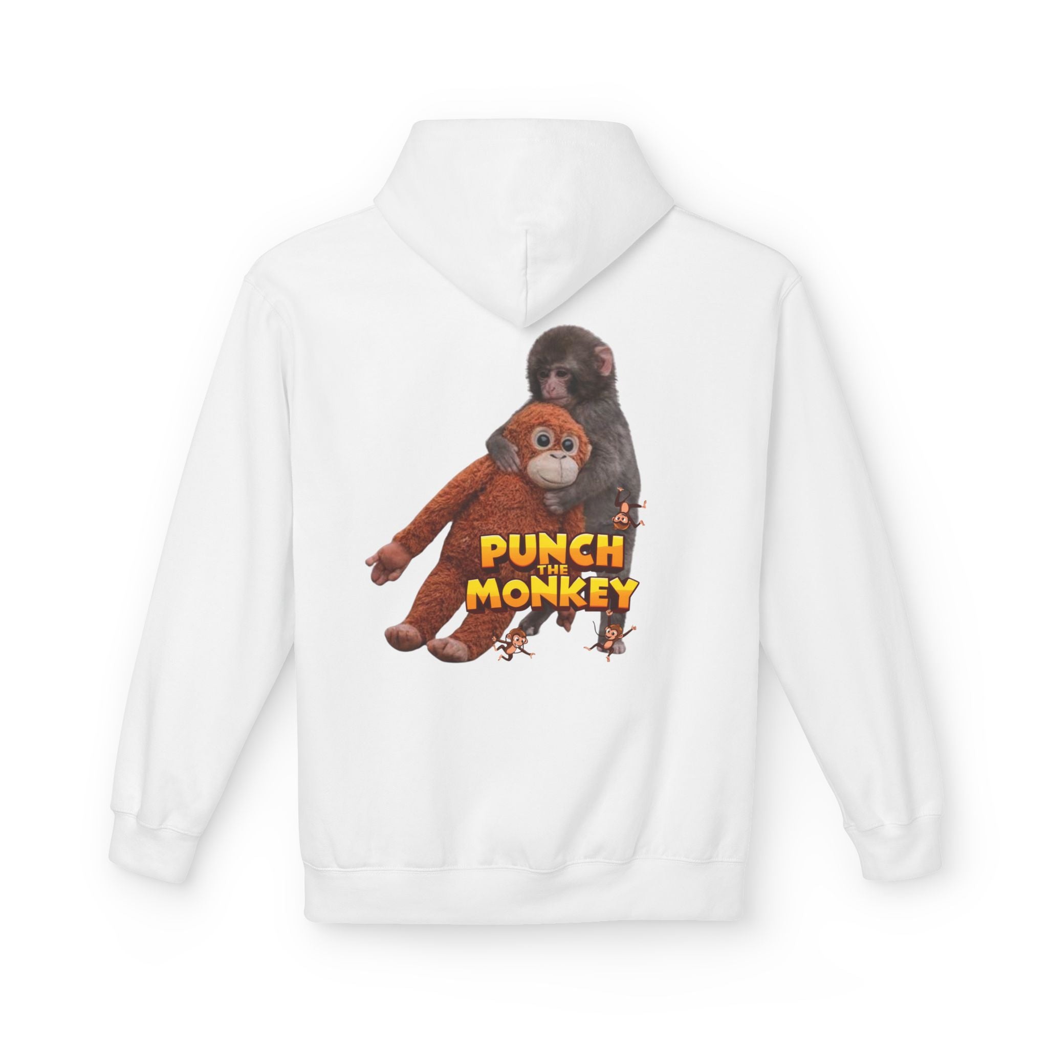 Punch Monkey Hoodie — Retro Cartoon Monkey Graphic Sweatshirt - Creations by Chris and Carlos