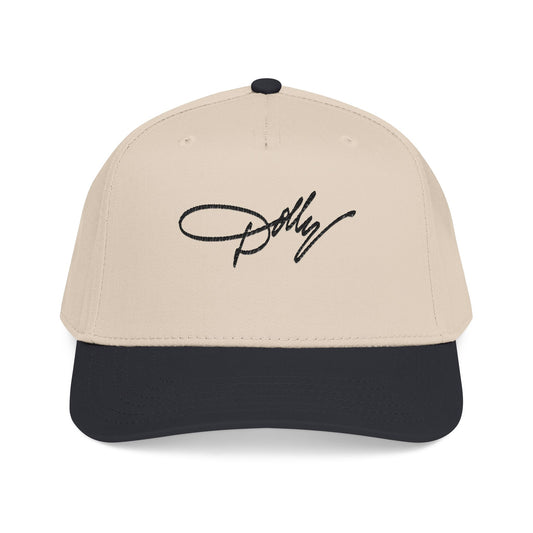 Embroidered 'Dolly' Signature Baseball Cap — Classic Mid-Profile Snapback - Creations by Chris and Carlos