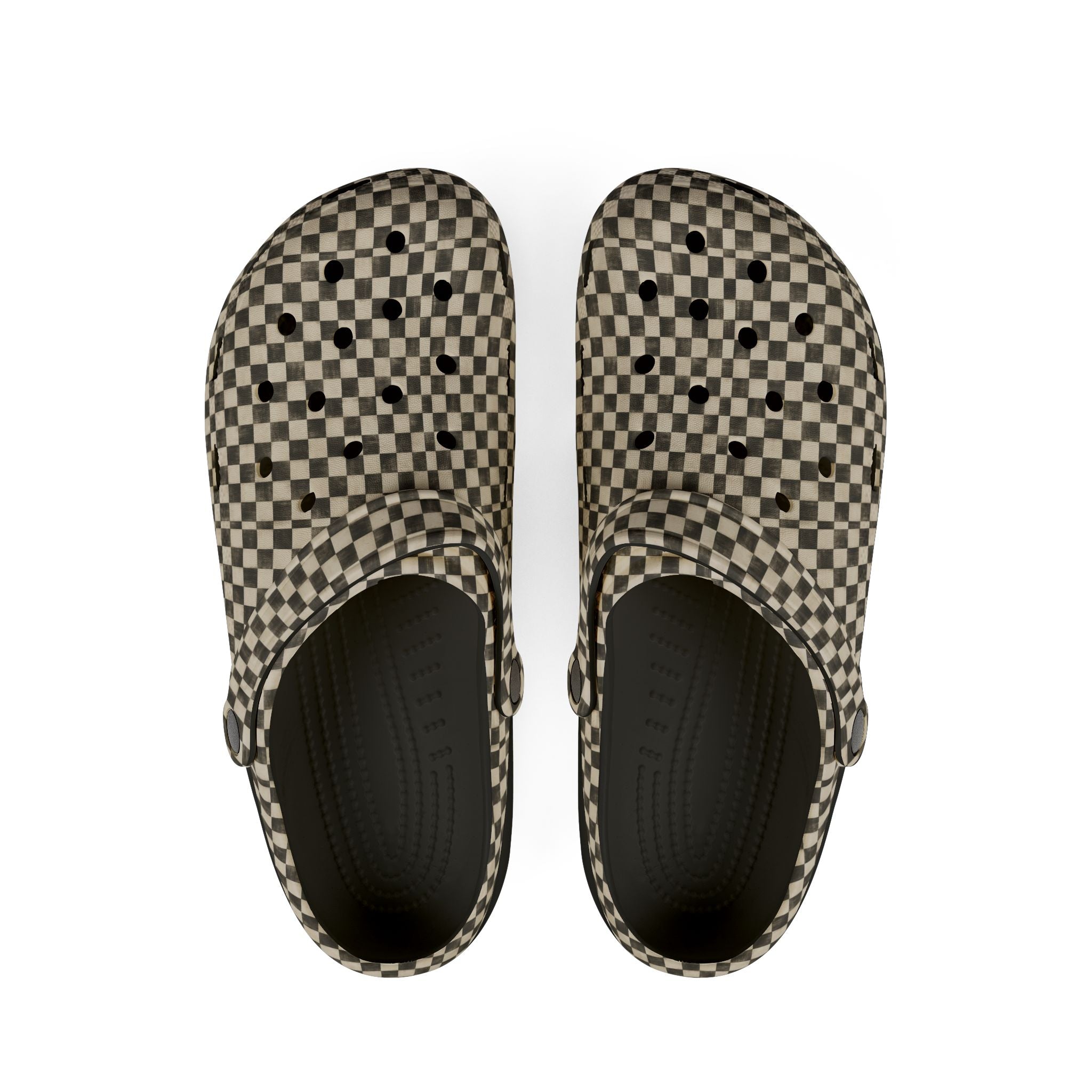 Checkered EVA Clogs — Lightweight Foam Slip-On Shoes - Creations by Chris and Carlos