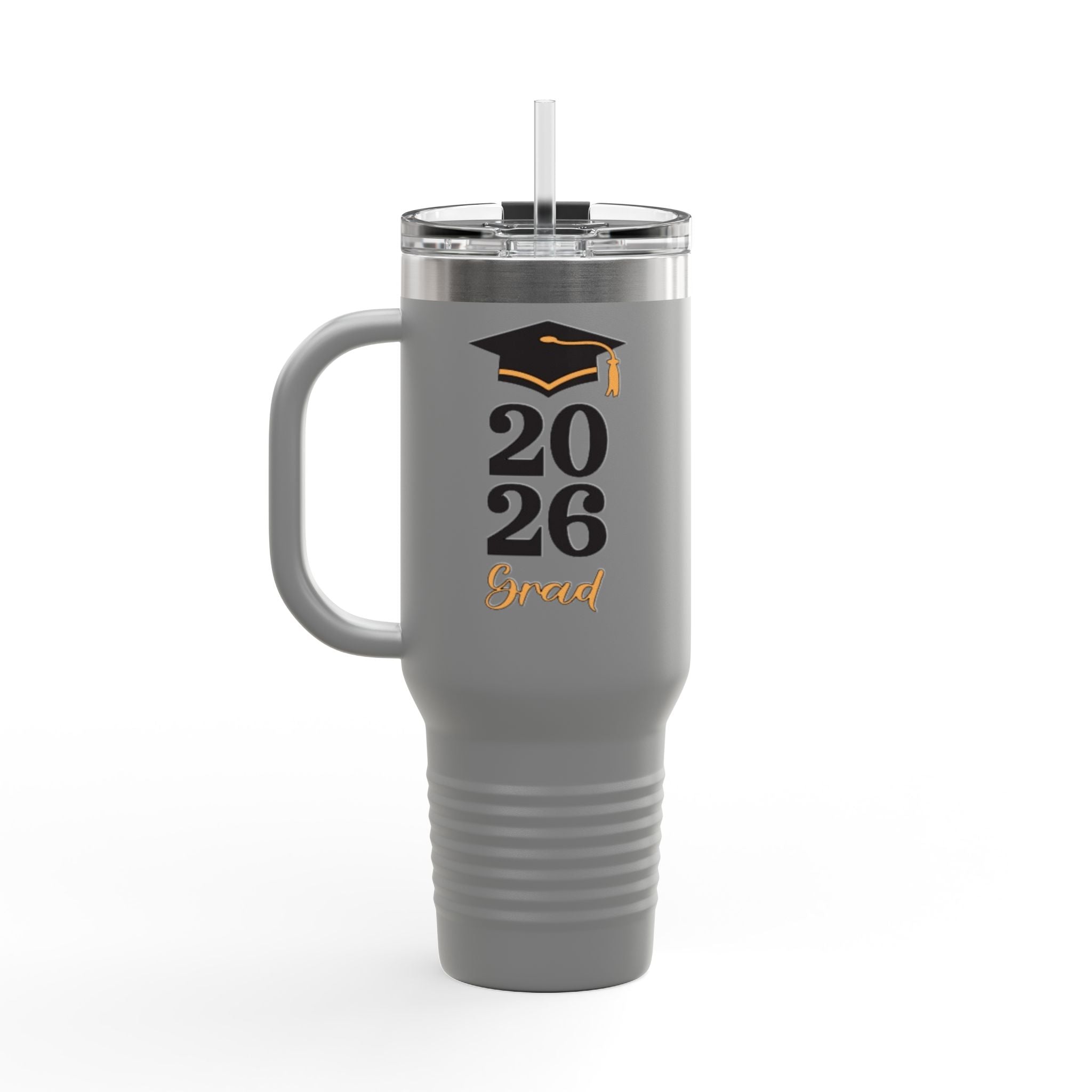2026 Grad Insulated Travel Mug – 40oz Stainless Tumbler with Lid & Straw - Creations by Chris and Carlos
