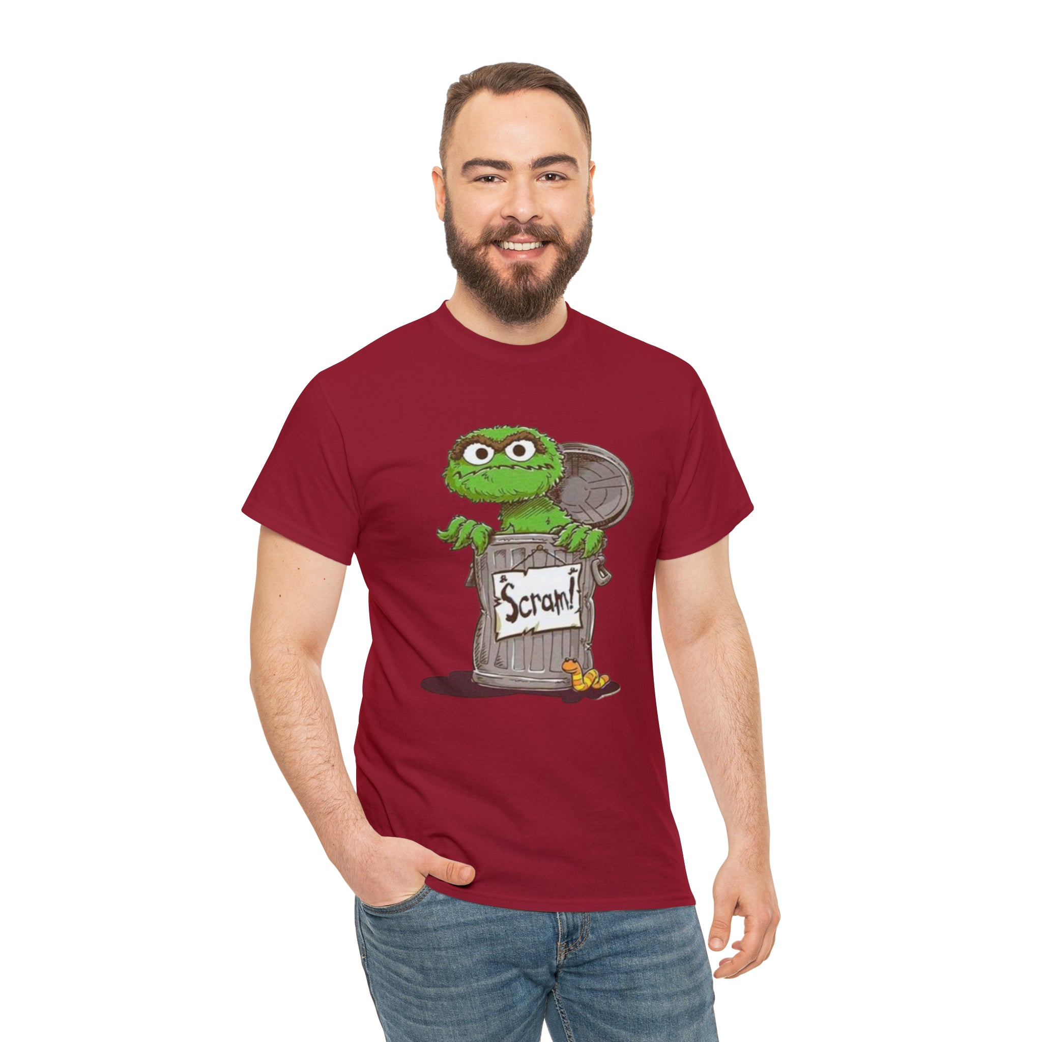 Oscar the Grouch- Unisex Heavy Cotton T-Shirt - Creations by Chris and Carlos