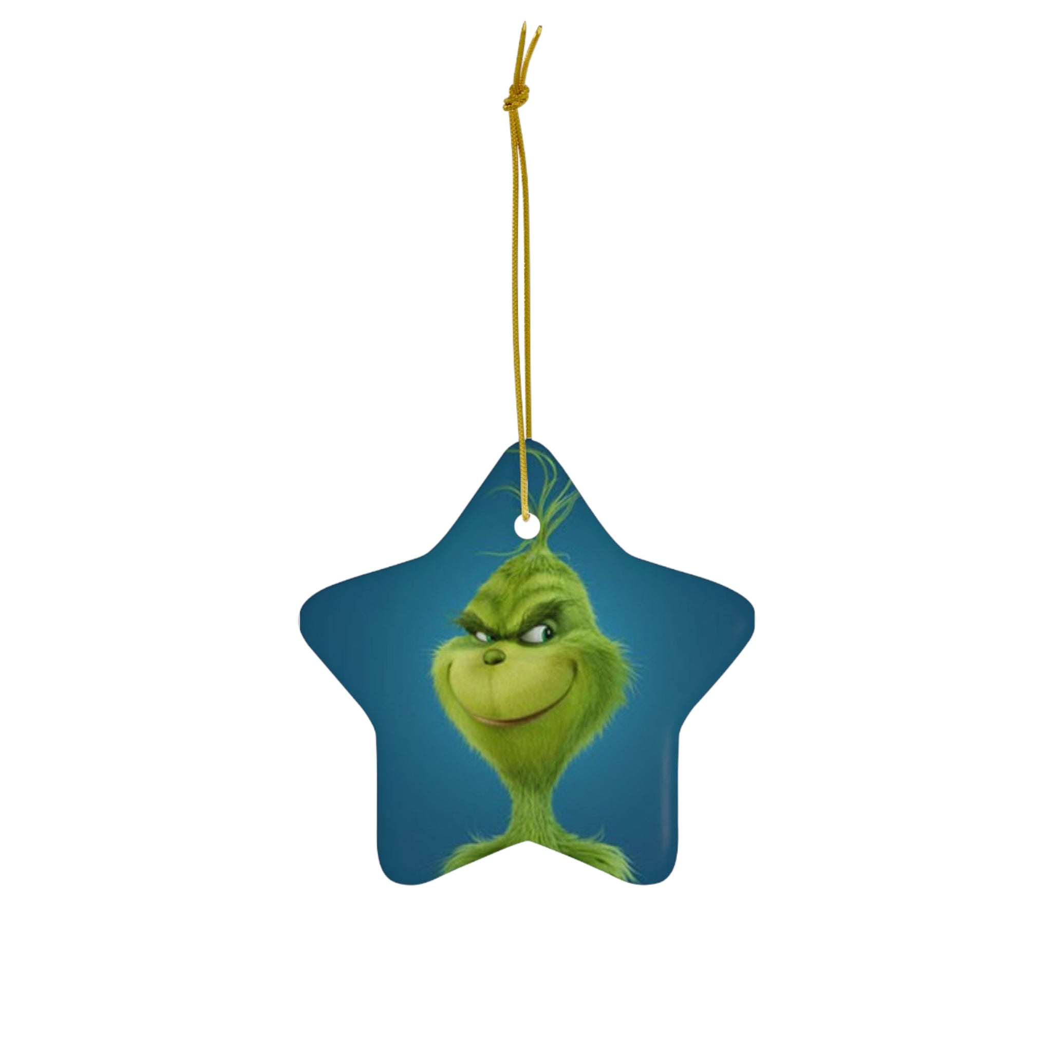 The Grinch Ceramic Ornament, 4 Shapes - Creations by Chris and Carlos