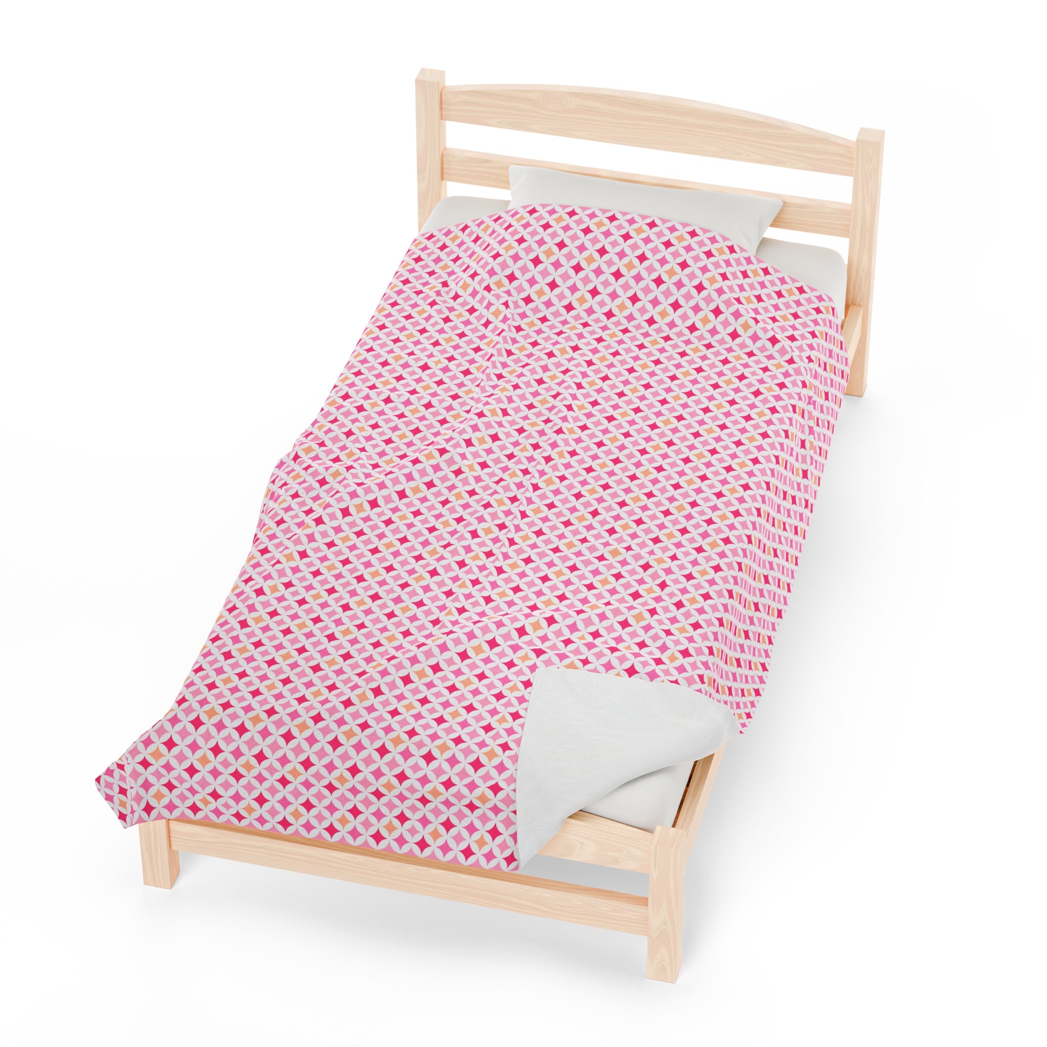Barbie Pink- Velveteen Plush CuddleLux Bliss Blanket - Creations by Chris and Carlos