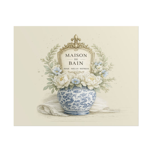 Maison de Bain Floral Poster - Creations by Chris and Carlos