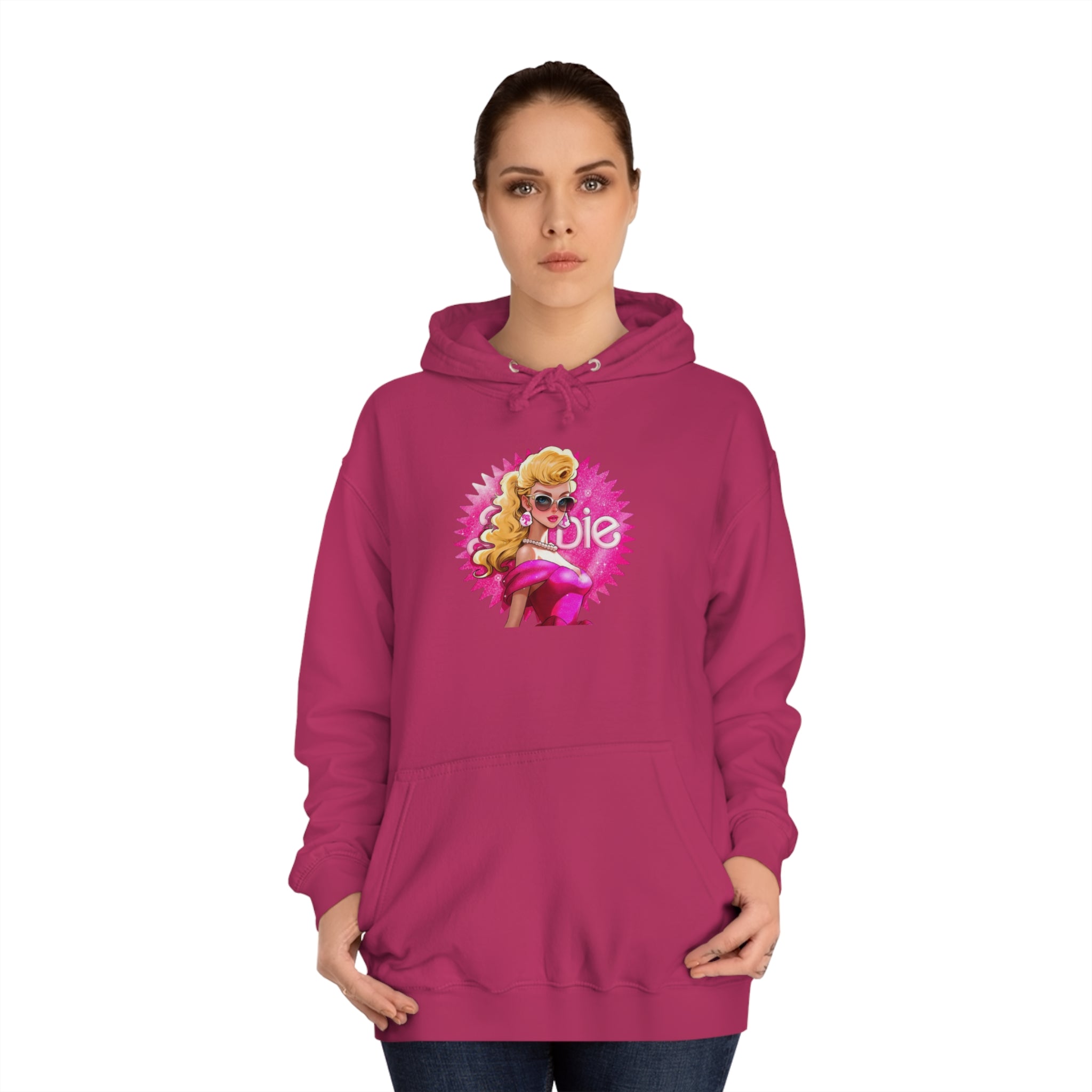 Barbie- Unisex College Hoodie - Creations by Chris and Carlos