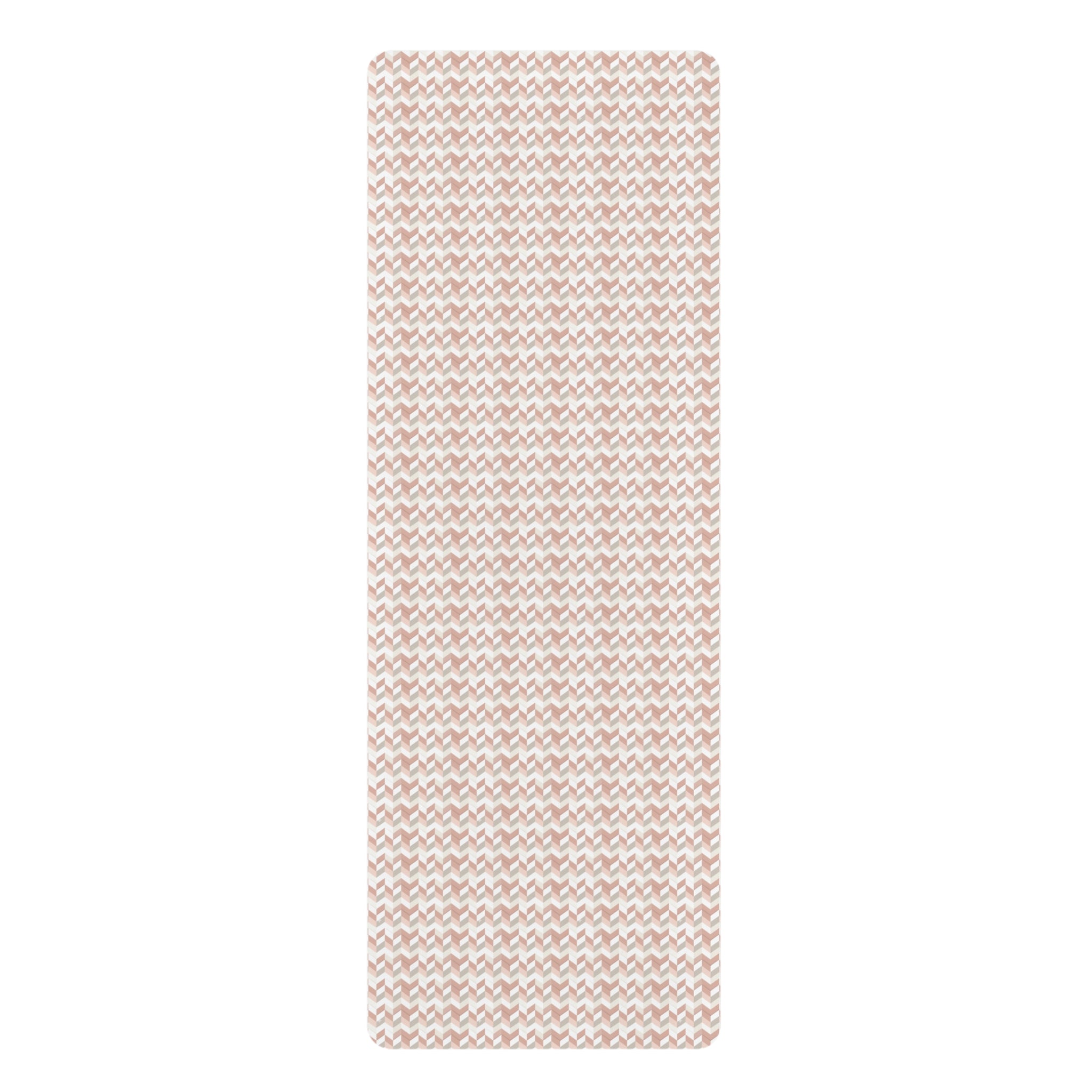 Prism Point Athletic Collection- Yoga Mat Rose Gold Geometric Grip Mat - Creations by Chris and Carlos