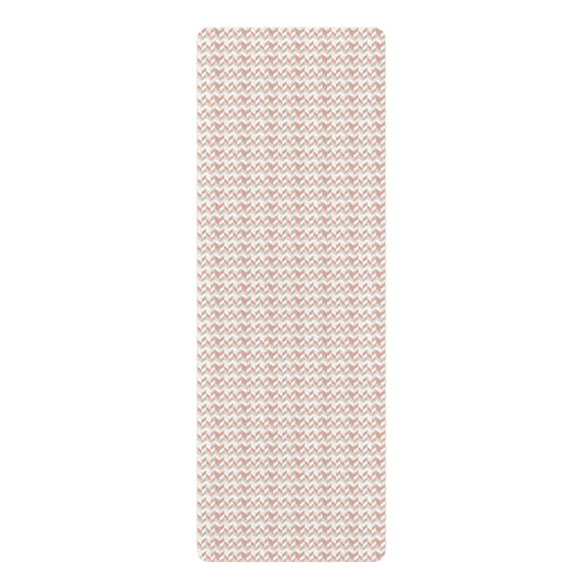 Prism Point Athletic Collection- Yoga Mat Rose Gold Geometric Grip Mat - Creations by Chris and Carlos