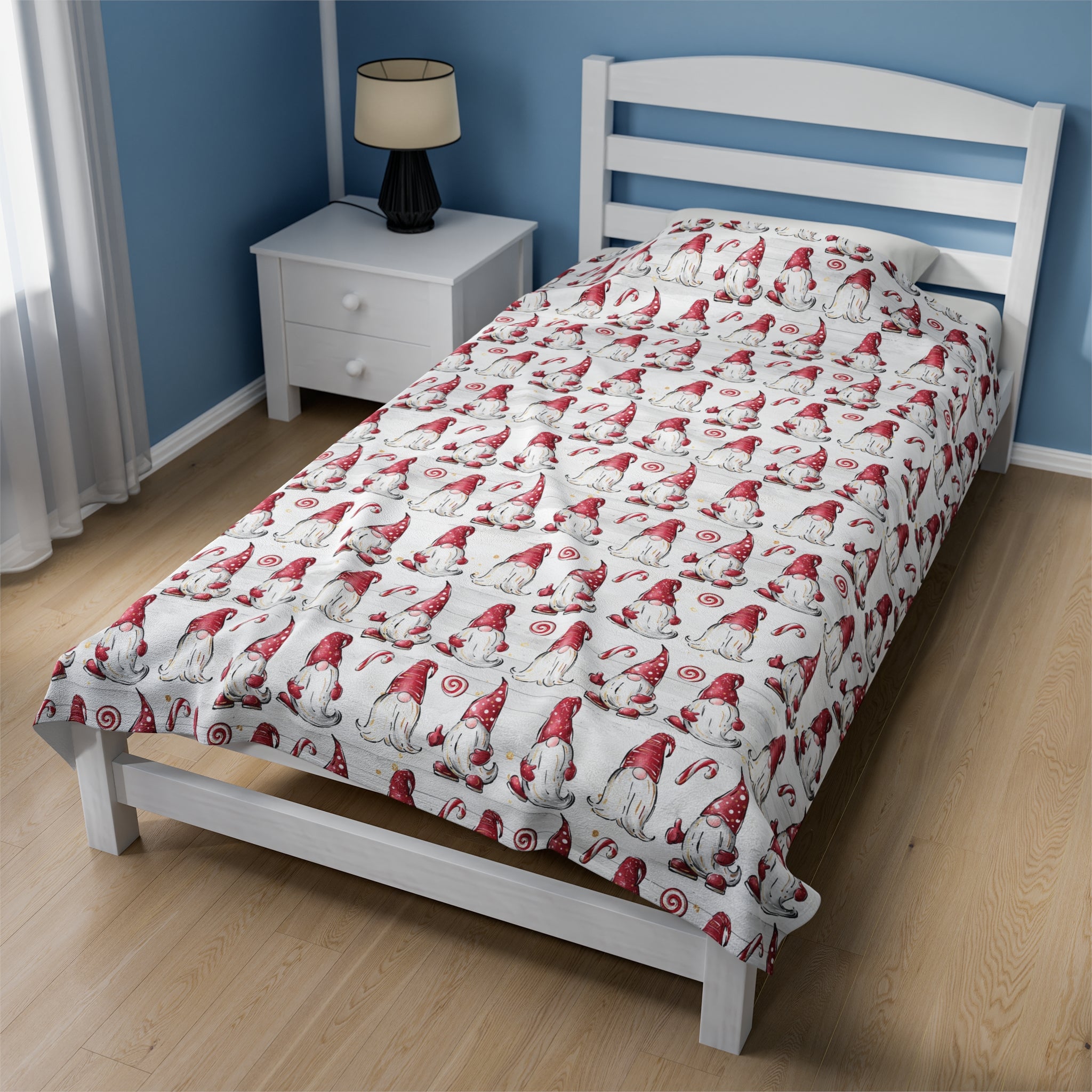 Gnomes- Velveteen Plush CuddleLux Bliss Blanket - Creations by Chris and Carlos