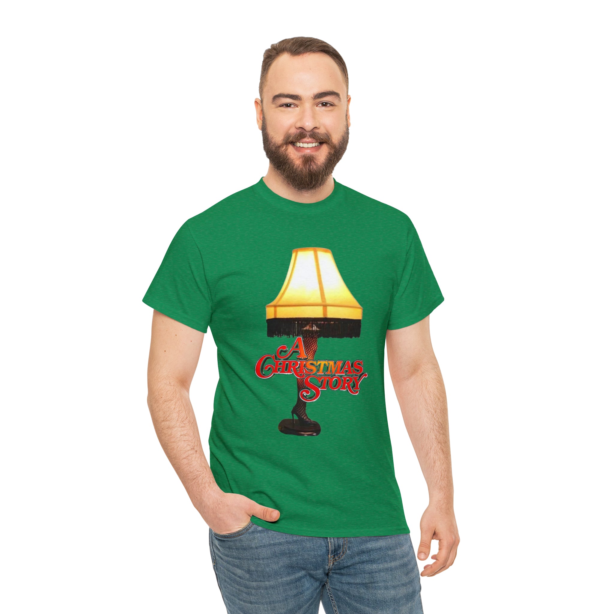 A Christmas Story- Leg Lamp Unisex Heavy Cotton T-Shirt - Creations by Chris and Carlos