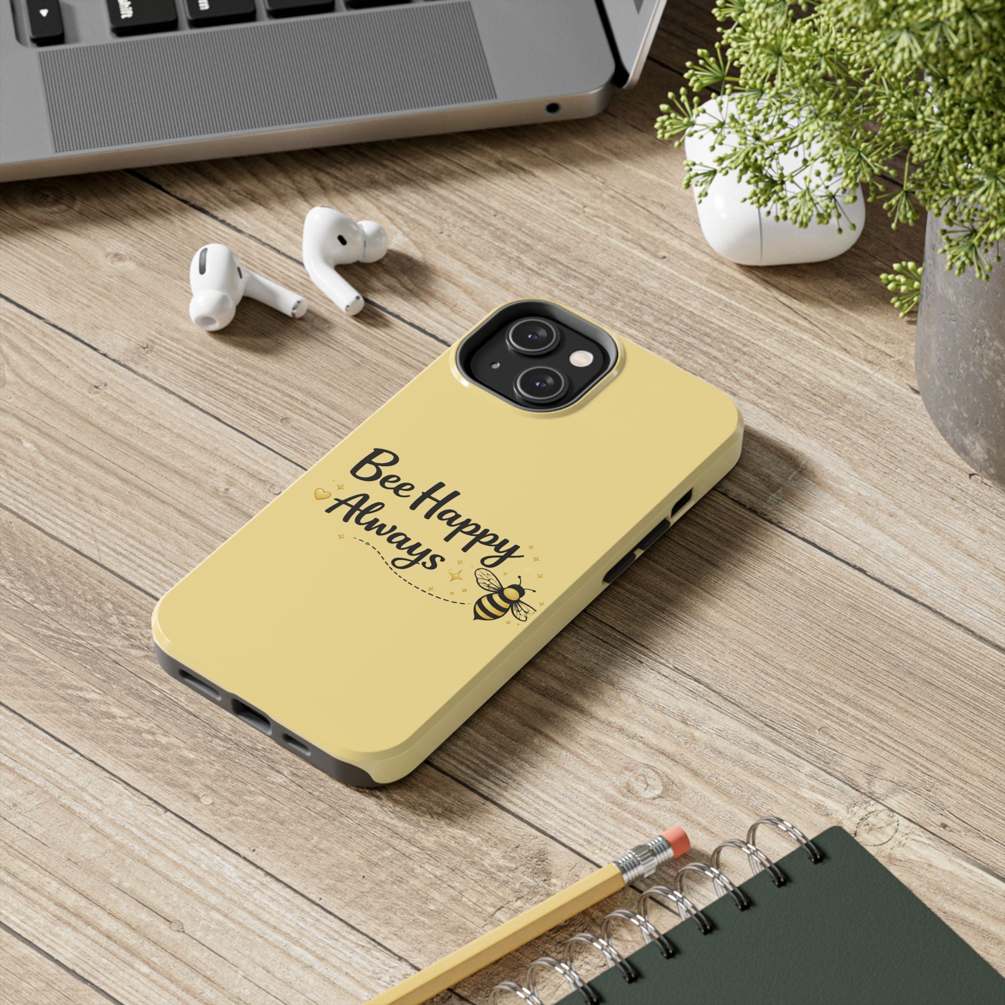 Buzz Off Bee Happy Always Phone Case - Creations by Chris and Carlos