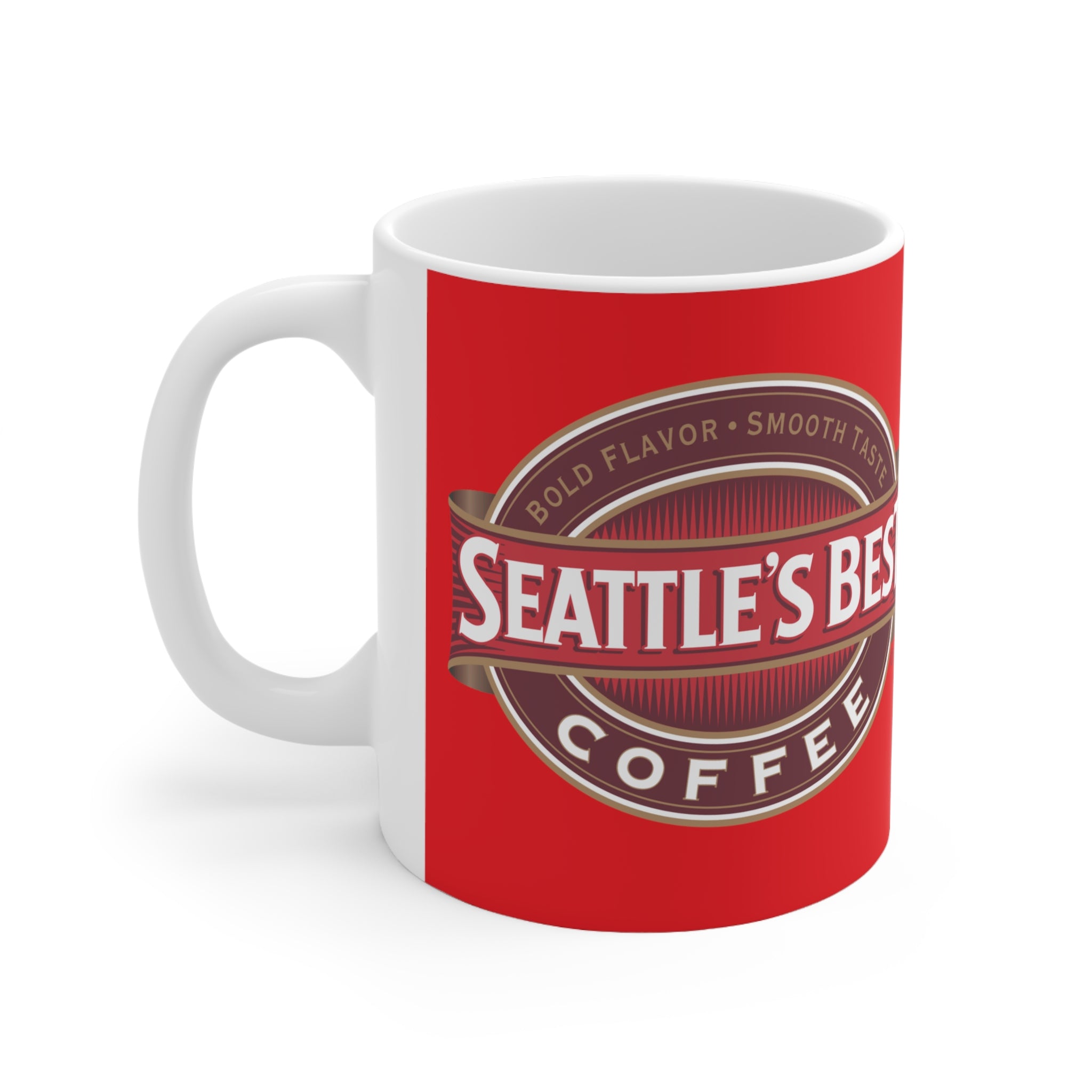 Seattle's Best Coffee- White Ceramic Mug - Creations by Chris and Carlos