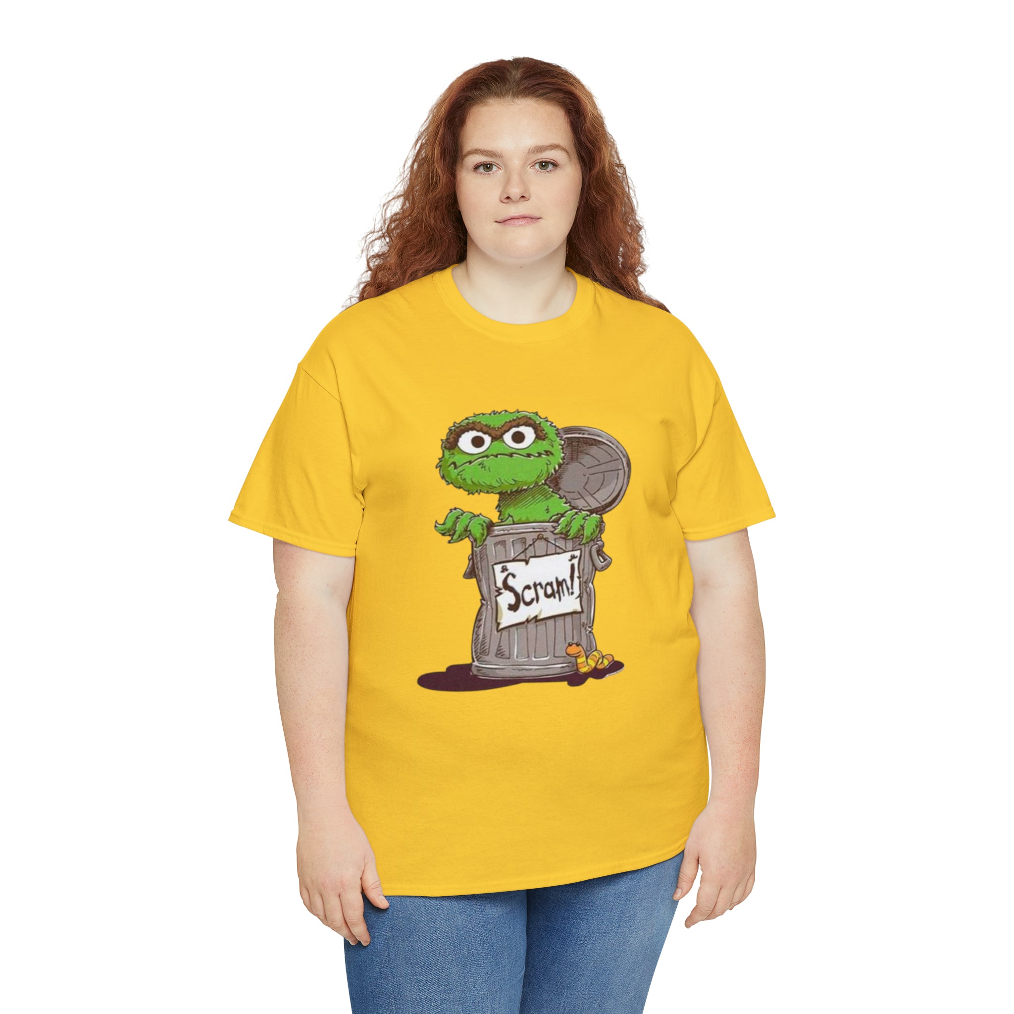 Oscar the Grouch- Unisex Heavy Cotton T-Shirt - Creations by Chris and Carlos