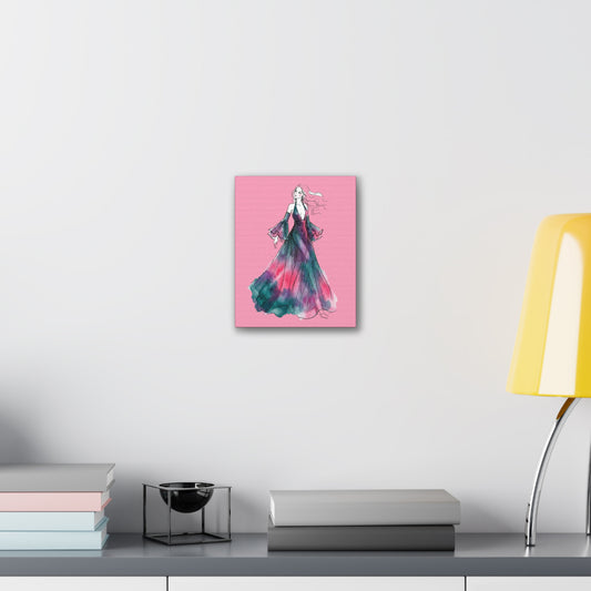 Watercolor Evening Gown Canvas Art — Fashion Illustration Wall Decor - Creations by Chris and Carlos