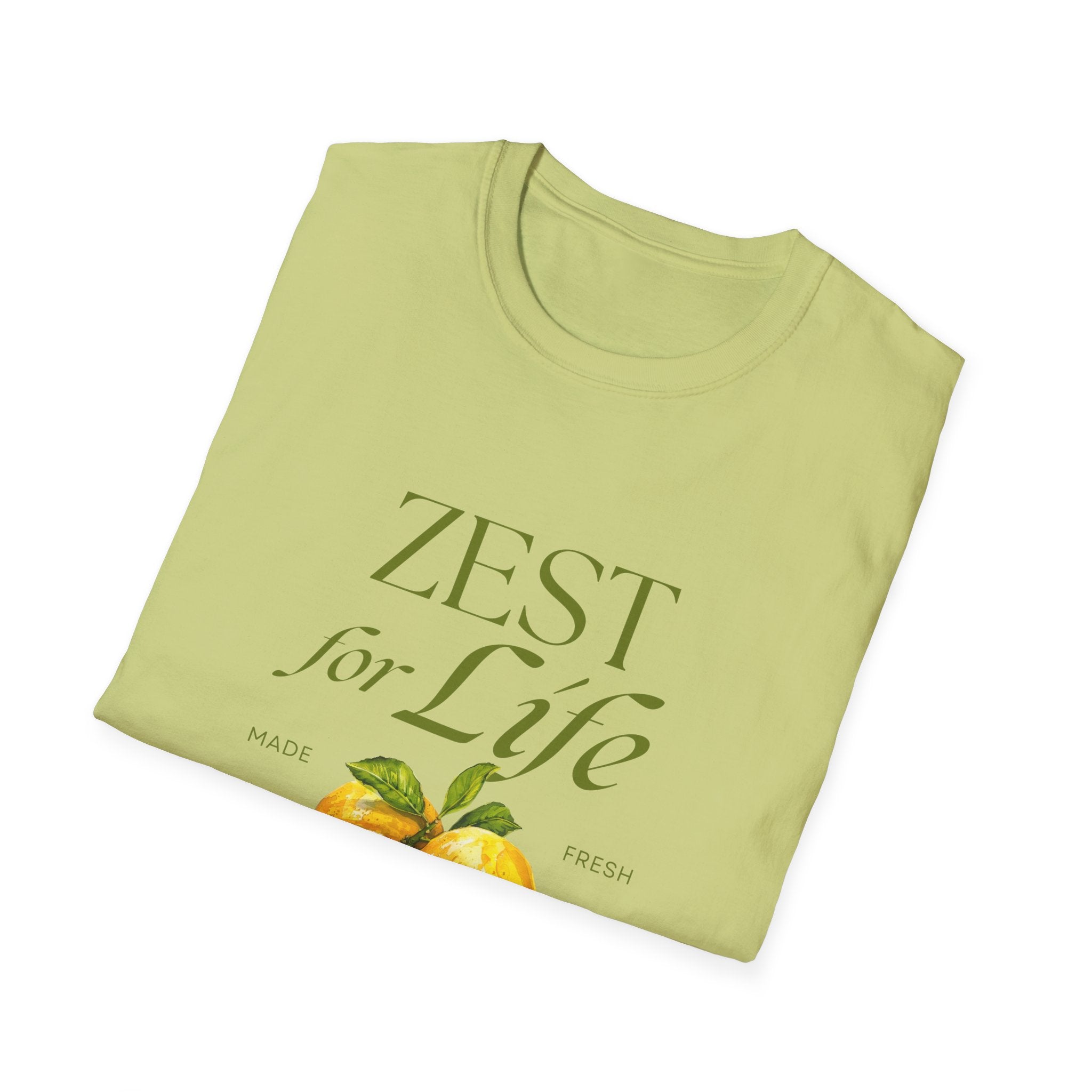 Zest for Life Lemon T-Shirt — Citrus Soul Graphic Tee - Creations by Chris and Carlos