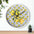Lemon Tile Wall Clock – Mediterranean Citrus Kitchen Clock