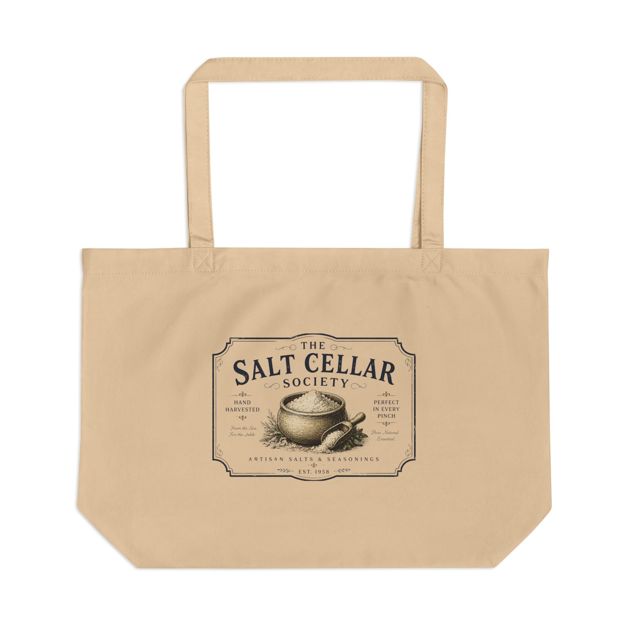 Salt Cellar Society Eco Tote — Vintage Kitchen Salt Bag - Creations by Chris and Carlos